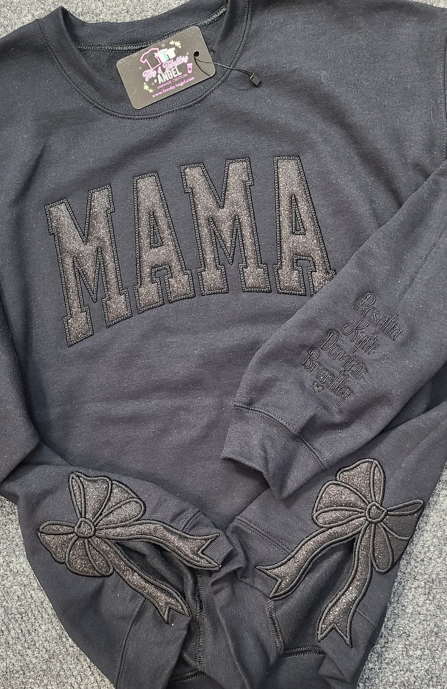 Create your own GLITTER sweatshirt with SIDEBOWS!
