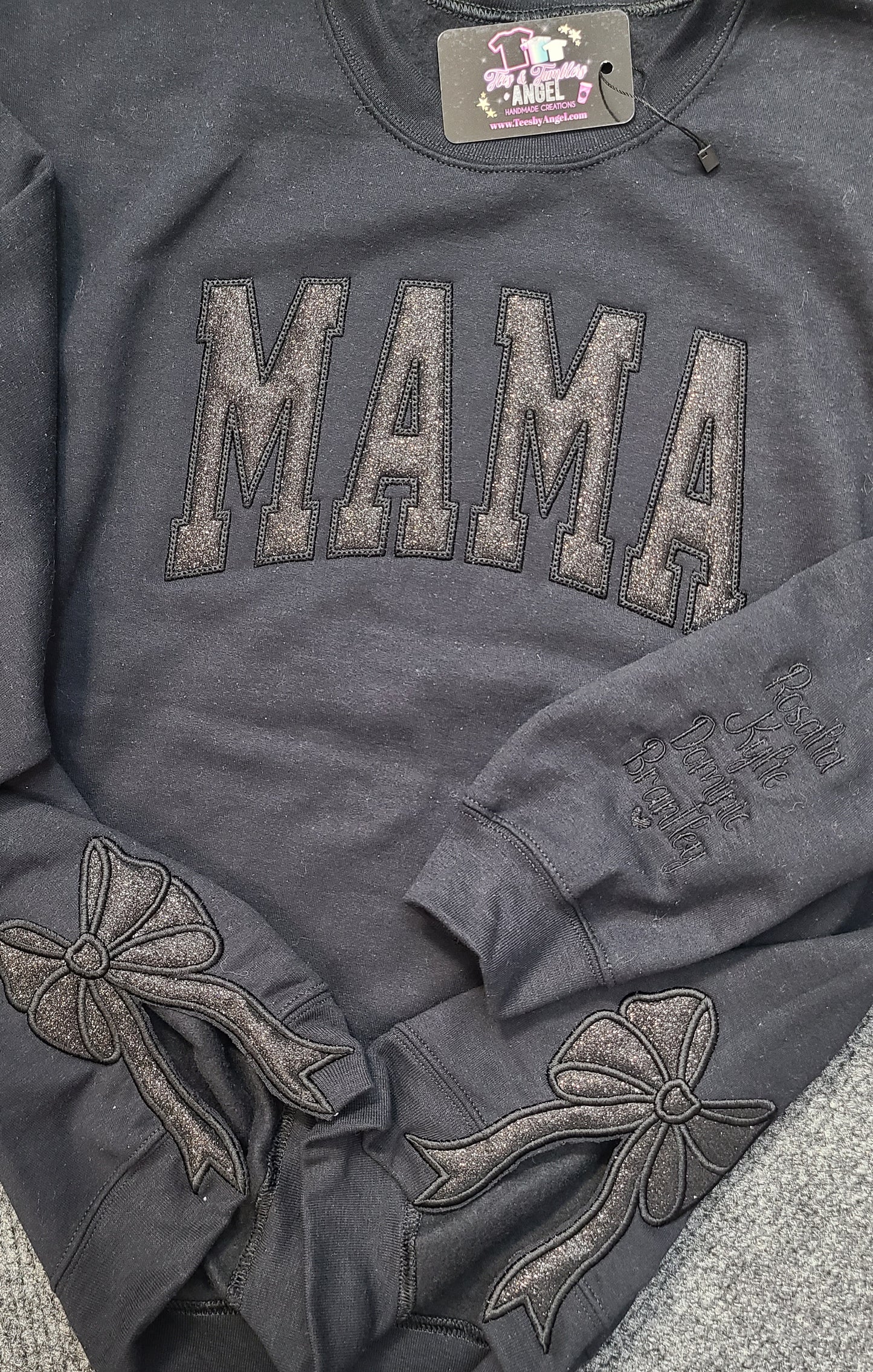 Create your own GLITTER sweatshirt with SIDEBOWS!