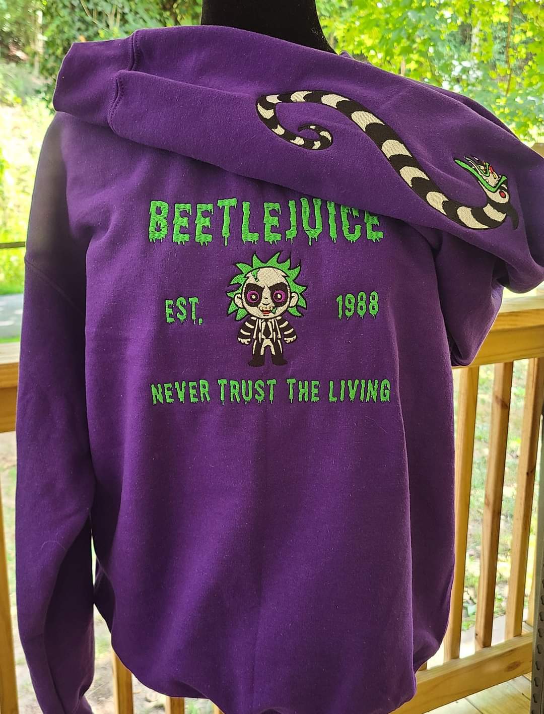 Beetlejuice Embroidered Sweatshirt