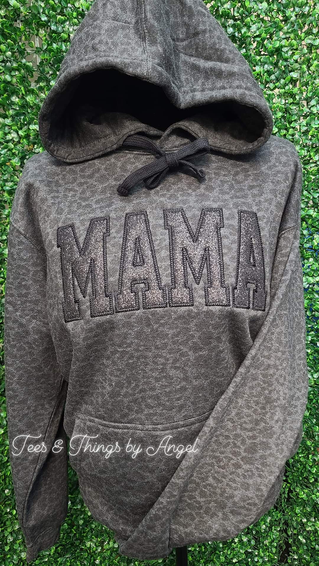 Black Leopard Embroidered CUSTOM Hoodie 🖤