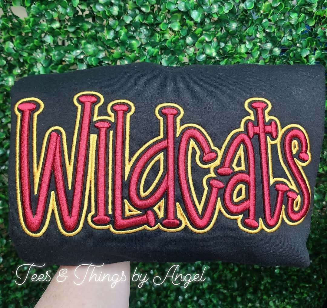 Wildcats 3D embroidered sweatshirt 💛