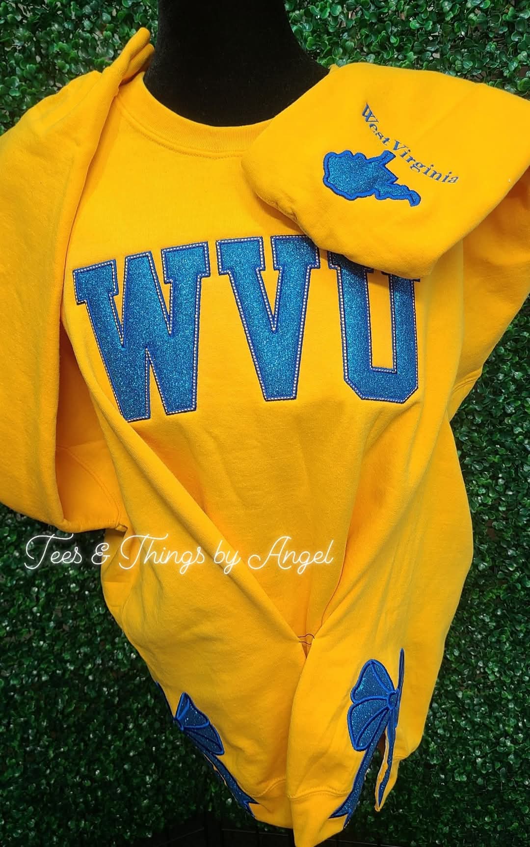 Create your own GLITTER sweatshirt with SIDEBOWS!