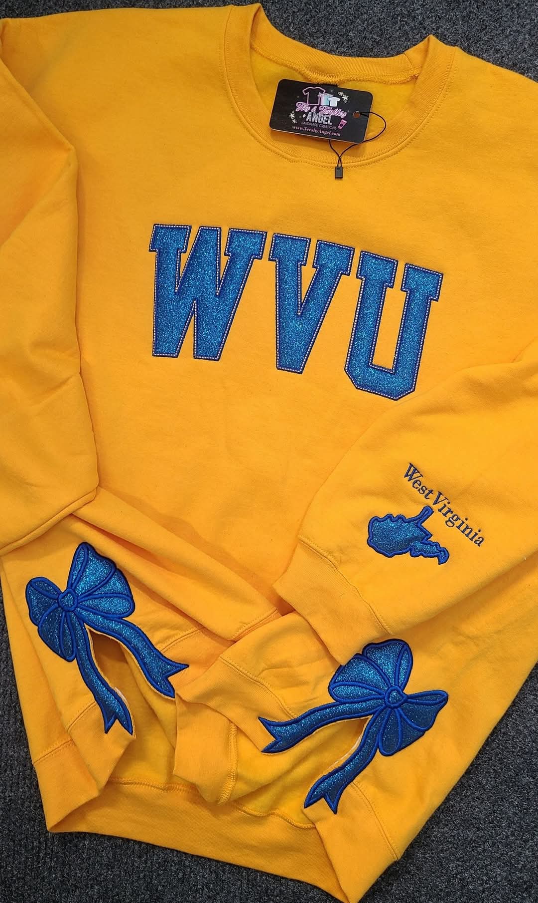 Create your own GLITTER sweatshirt with SIDEBOWS!