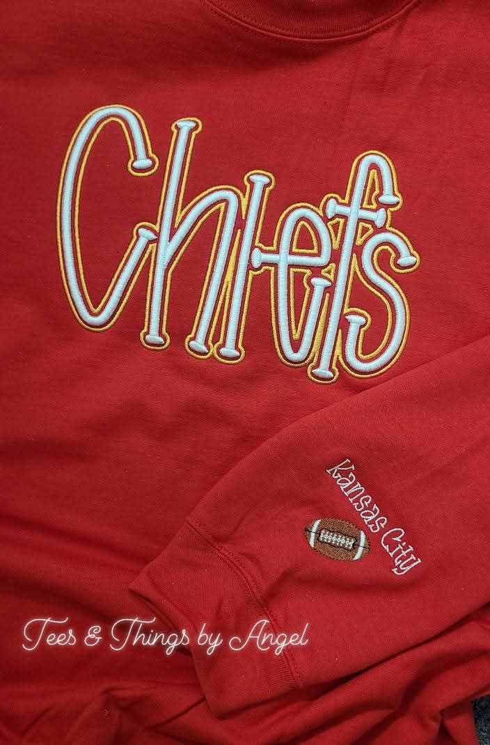 Kansas City Chiefs 3D embroidered sweatshirt 💛❤️