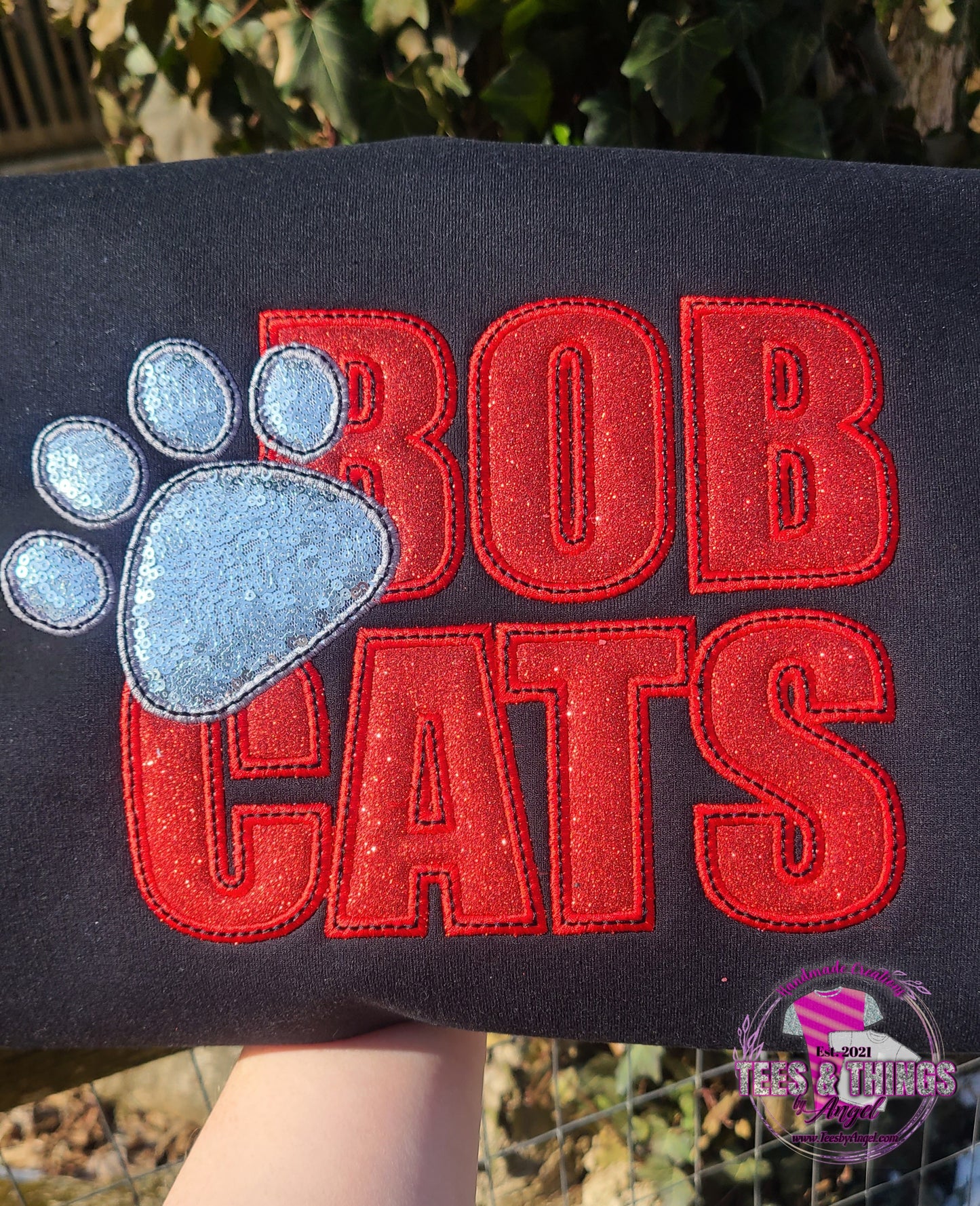 Bobcats ❤️🩶🖤 Sequins & Sparkle