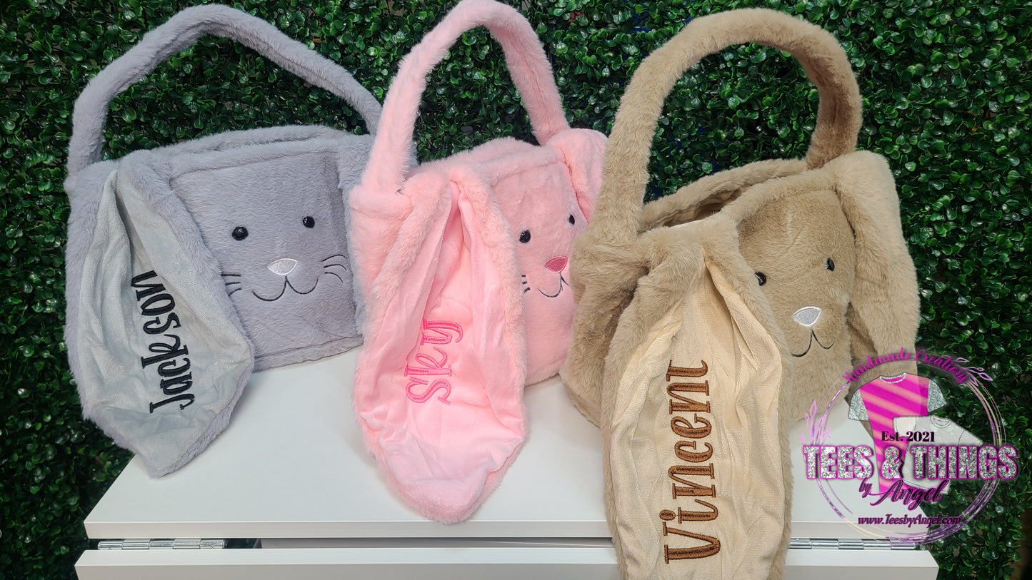 Fluffy Floppy Ear Bunny Baskets