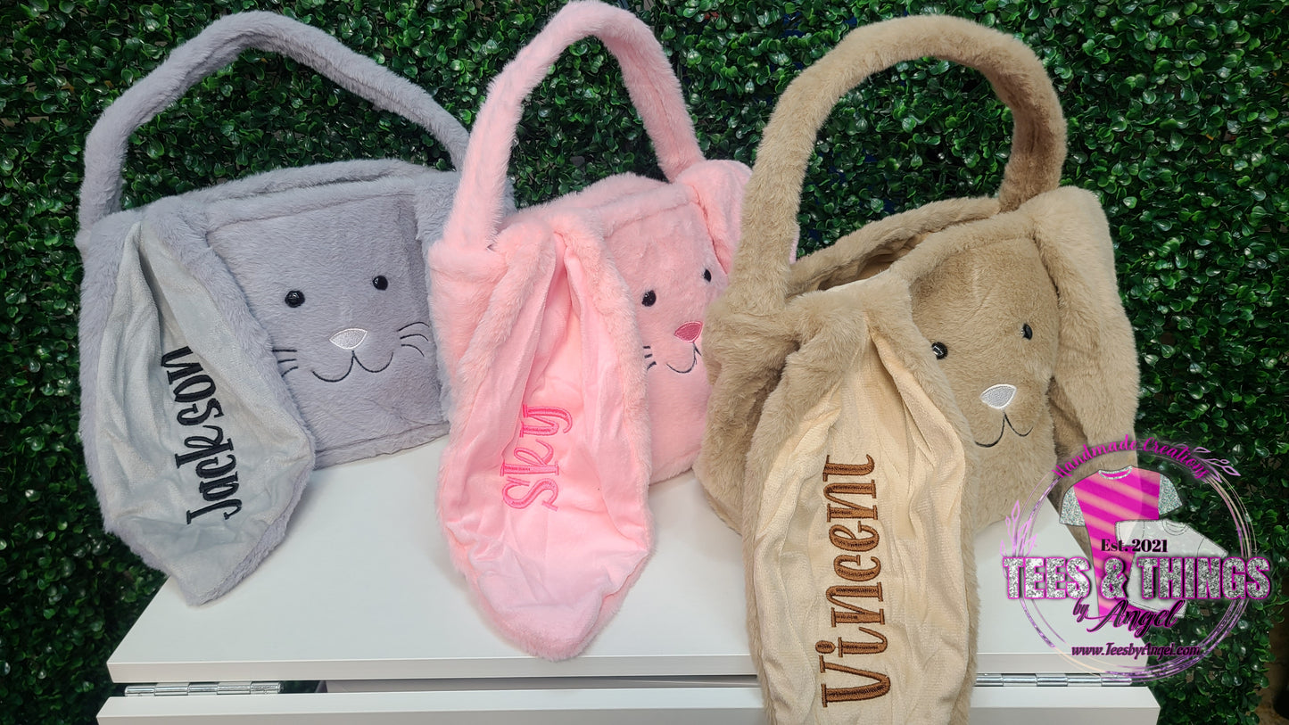 Fluffy Floppy Ear Bunny Baskets