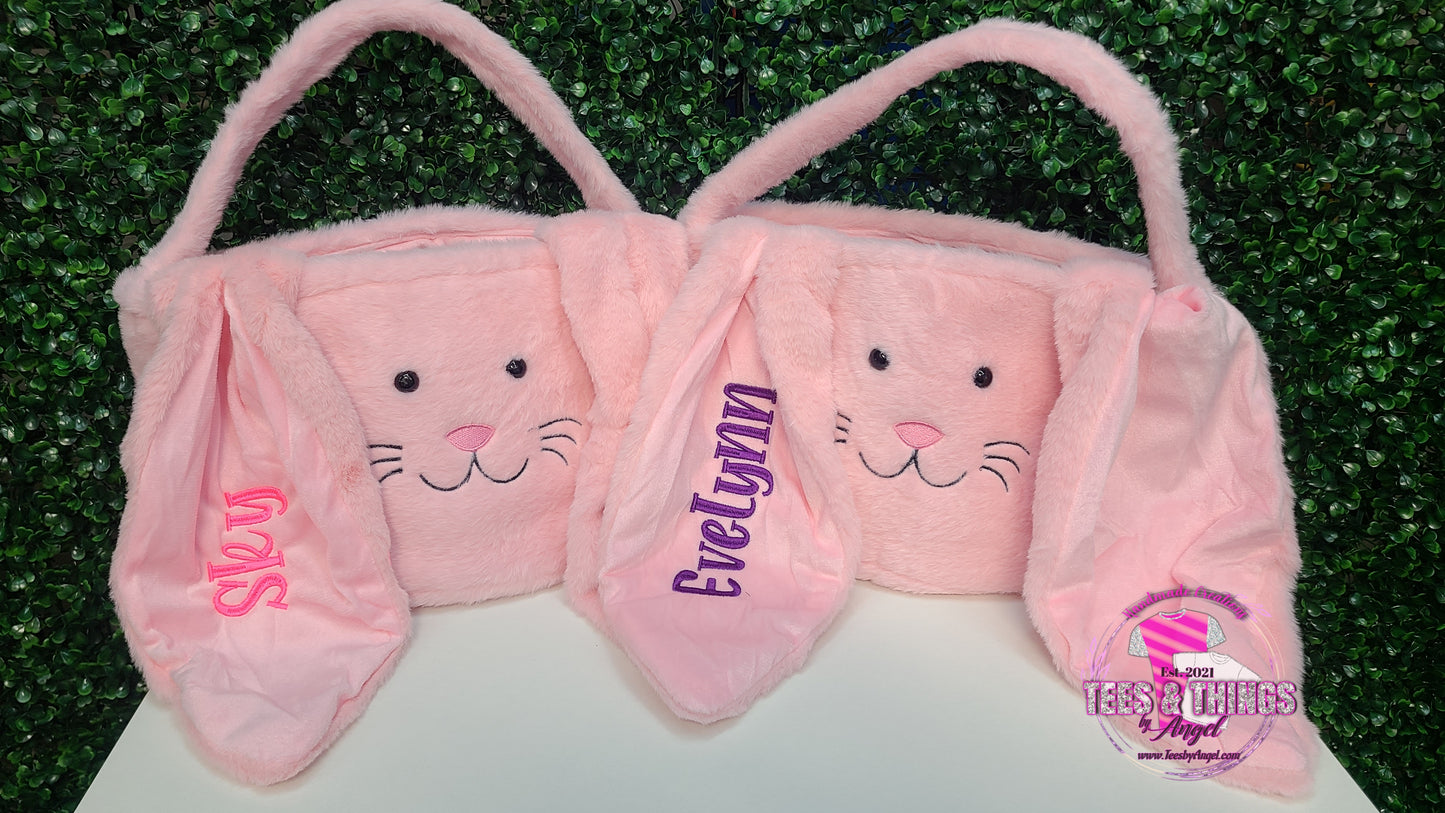 Fluffy Floppy Ear Bunny Baskets
