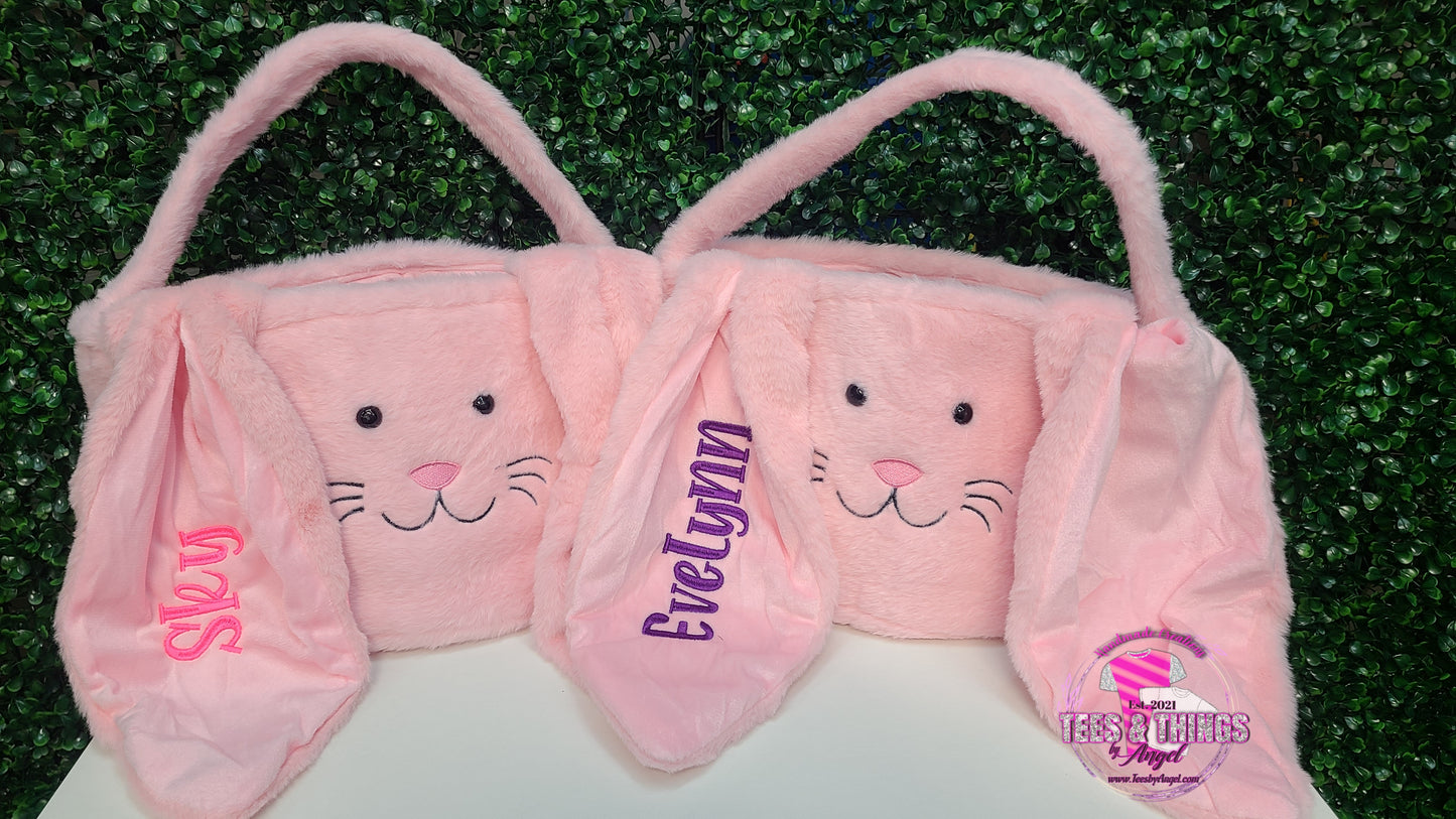 Fluffy Floppy Ear Bunny Baskets