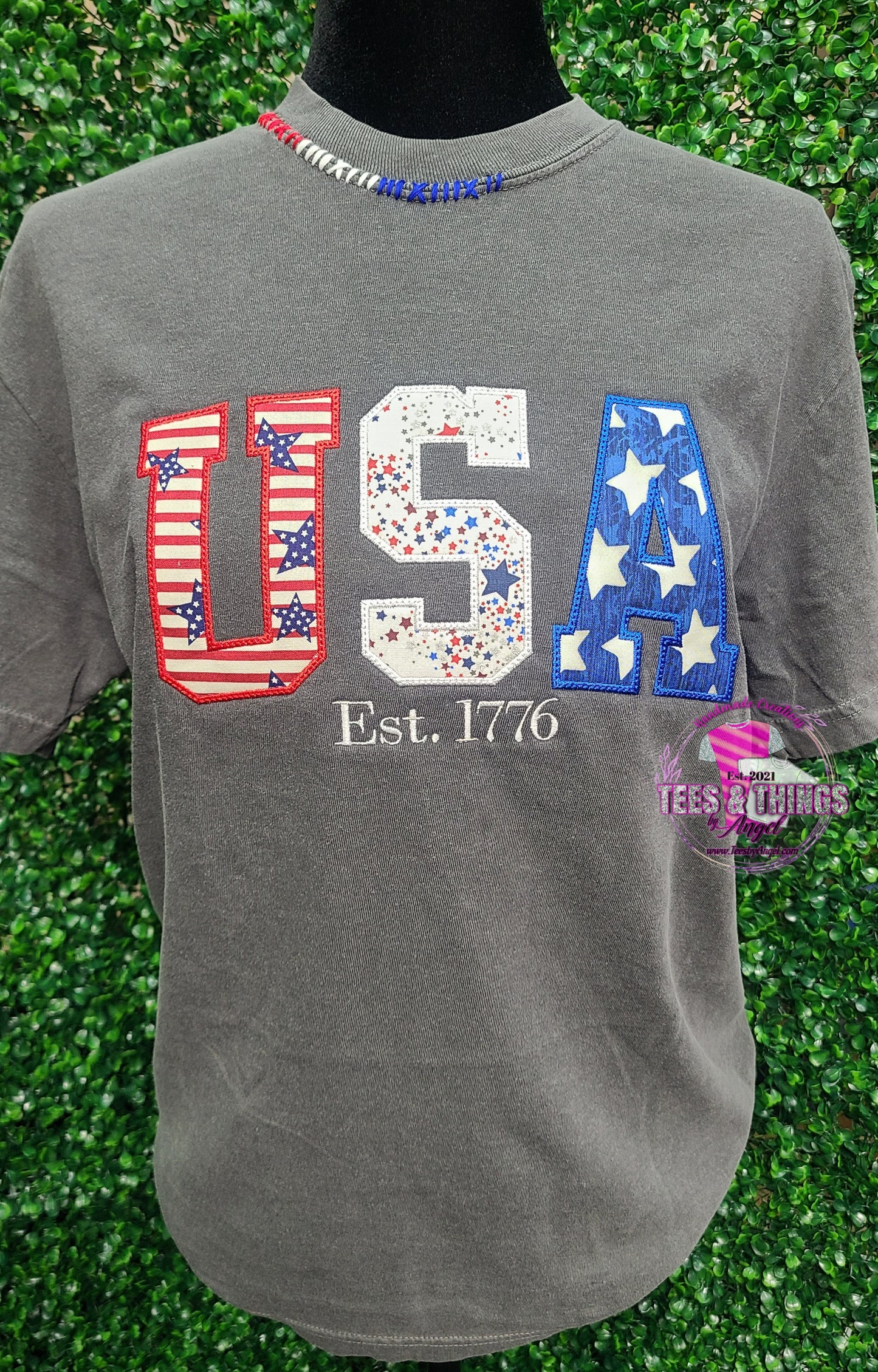USA 🇺🇸 Embroidered Teeshirt