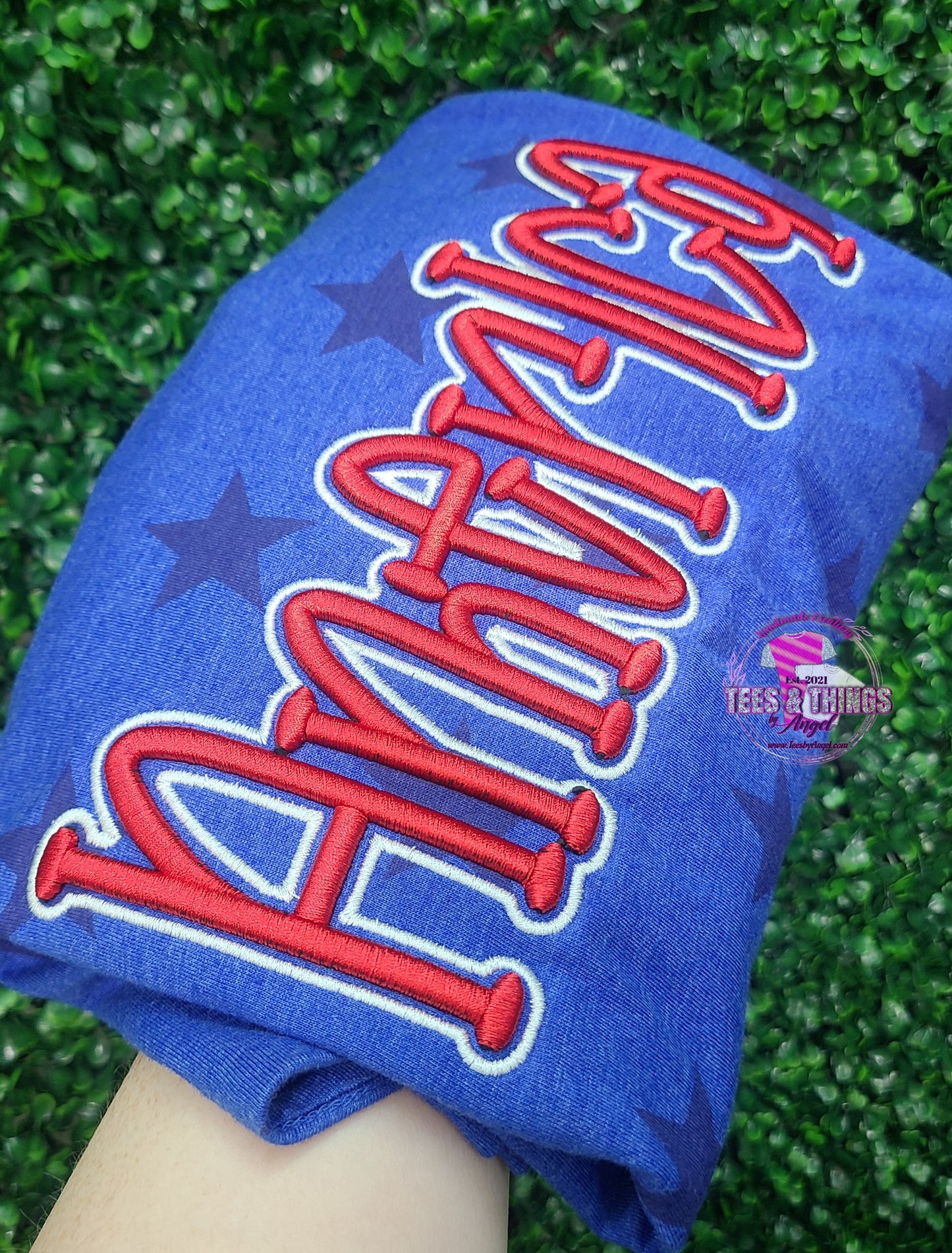 America πΊπΈ 3D Embroidered Star Tee
