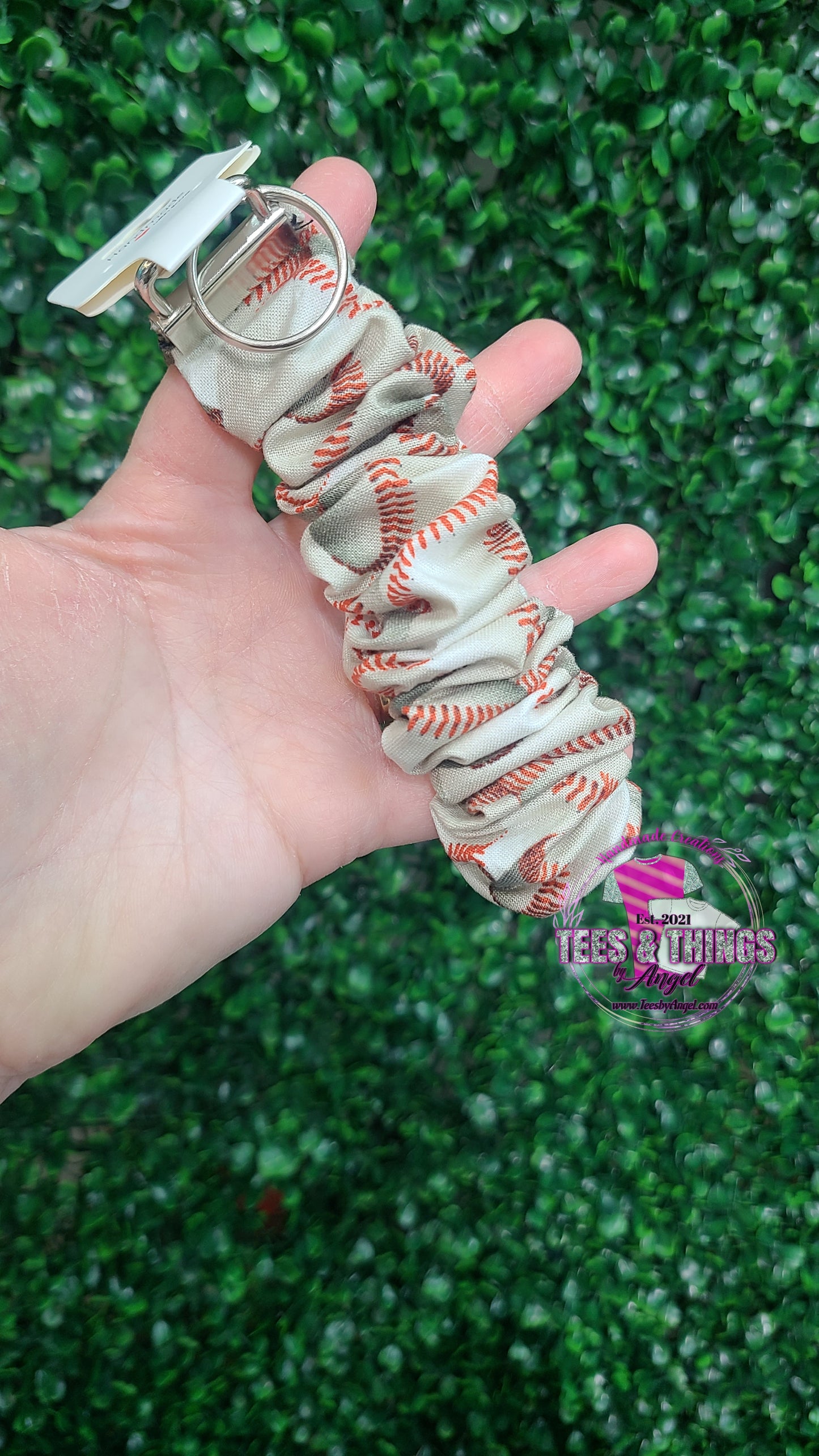 Baseball ⚾️ Scrunchie Keyfob Wristlet