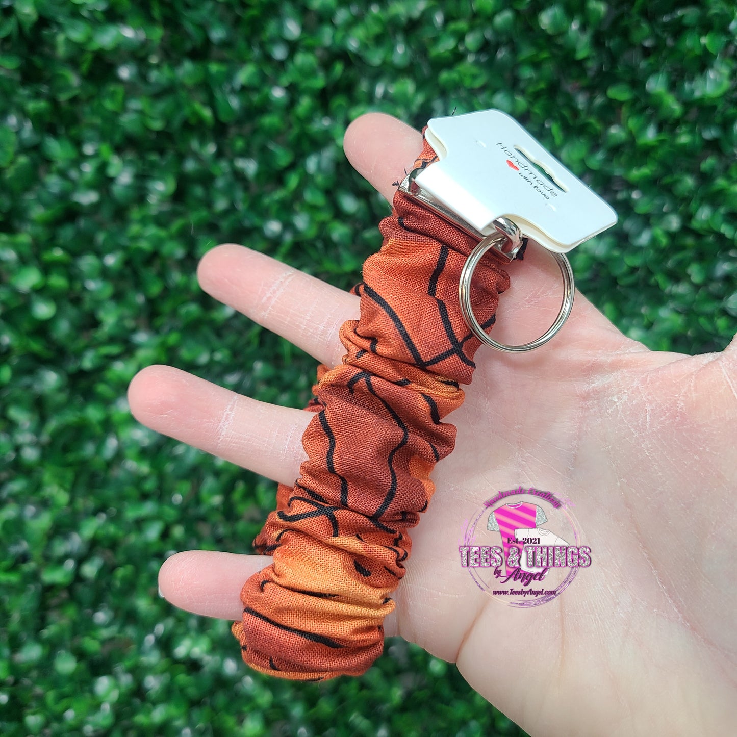 Basketball š Scrunchie Keyfob Wristlet