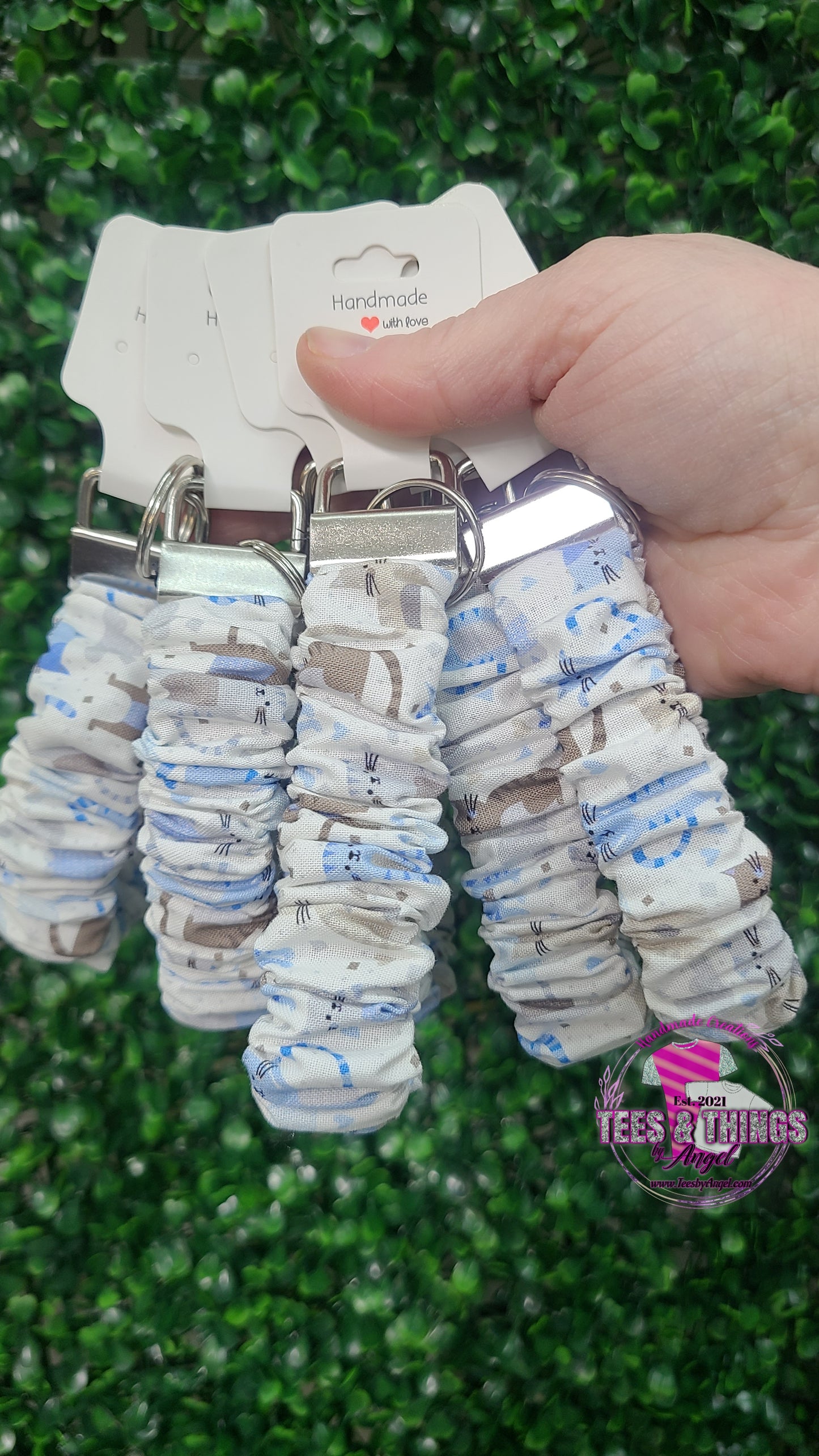 Cat š Scrunchie Keyfob Wristlet