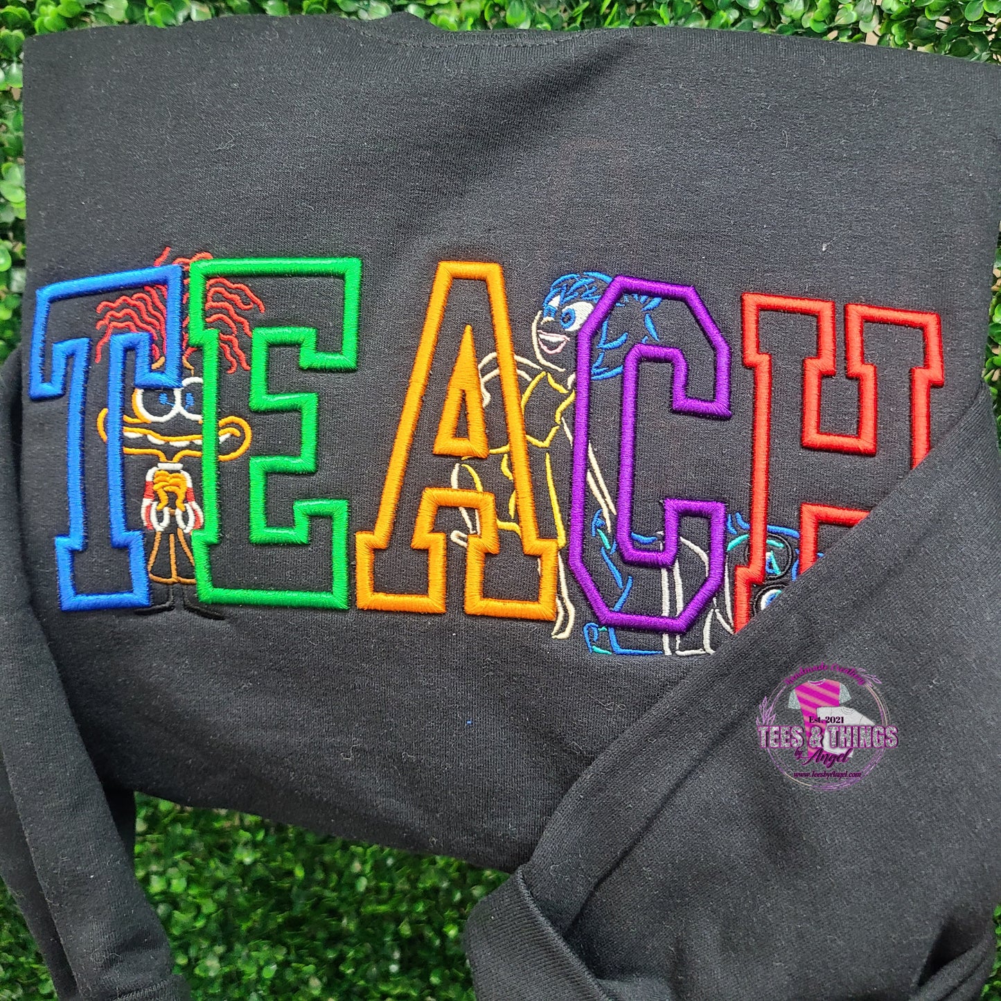 Teach 🩷 Inside Out 3D embroidered.