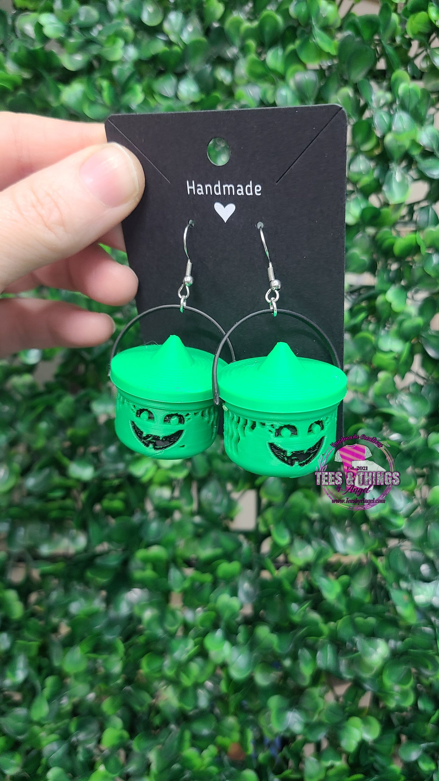 Witch Boo Bucket Earrings