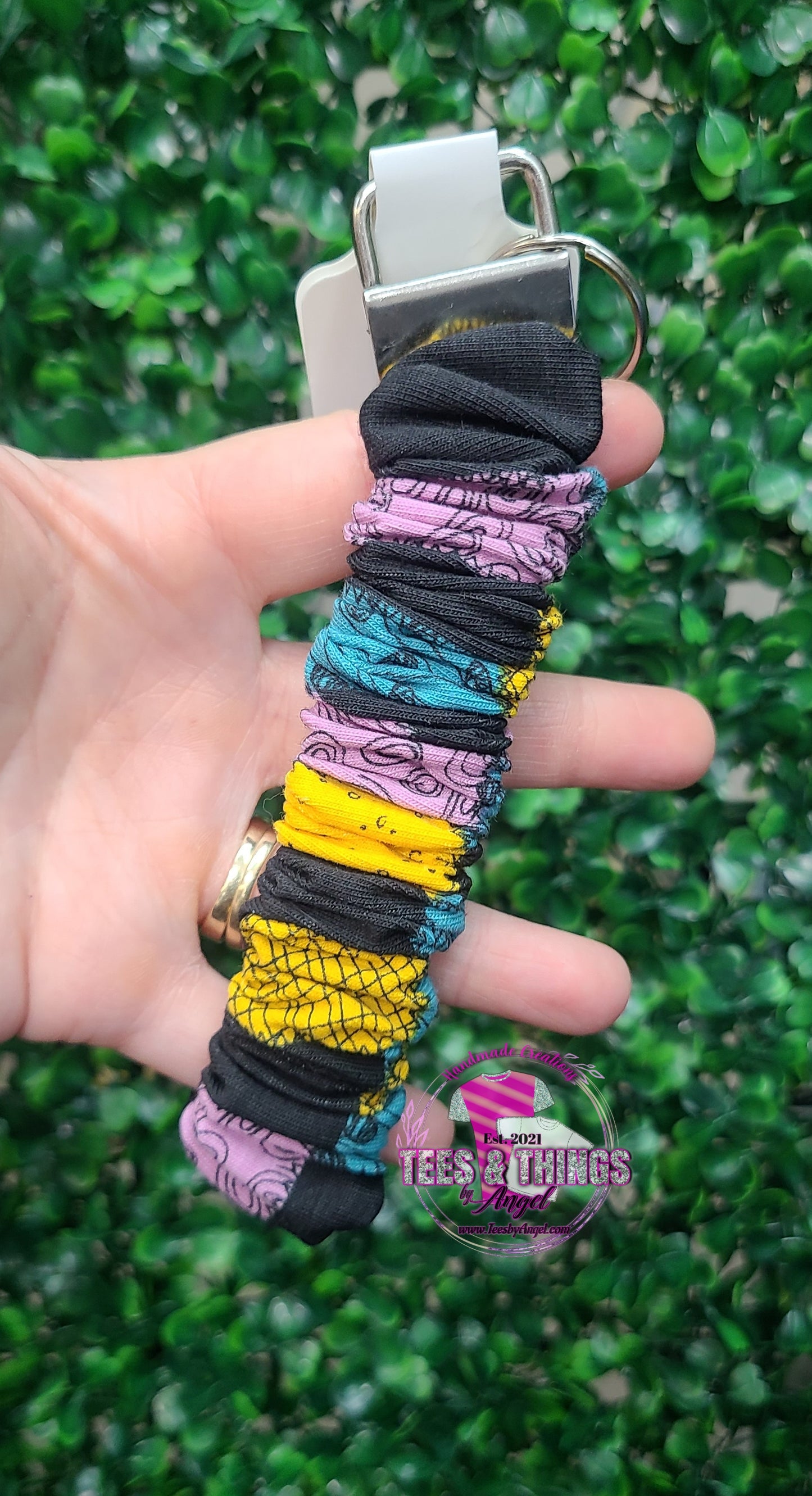 NBC Sally's Dress Scrunchie Keyfob Wristlet