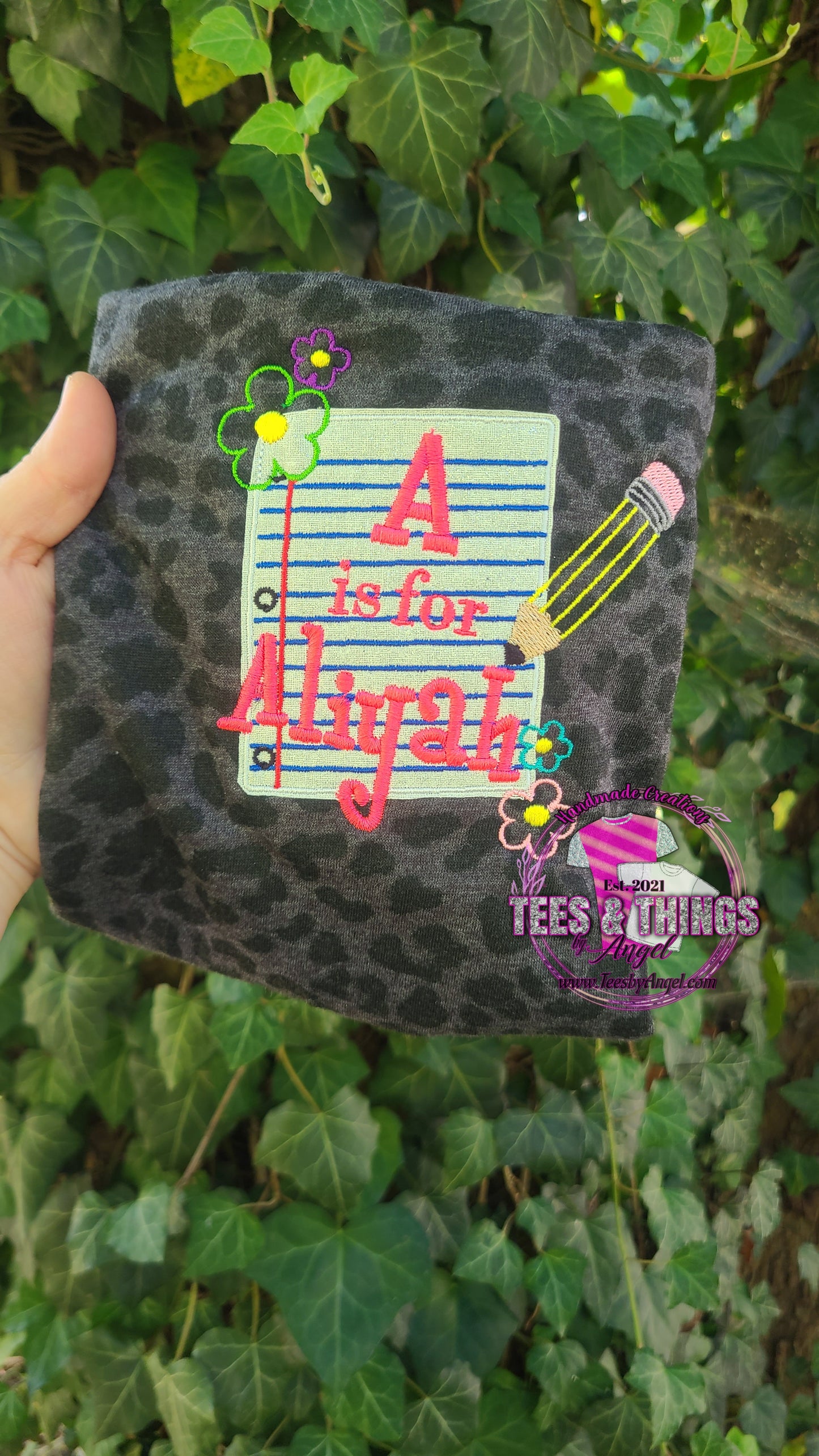 Custom name Paper & Pencil shirt. ✏️ 💐