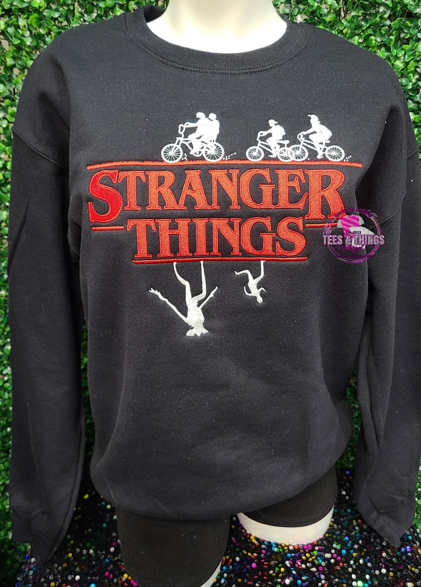Stranger Things embroidered sweatshirt