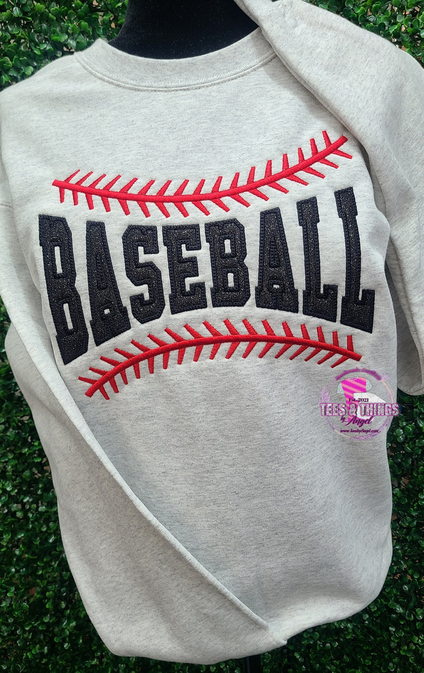 Baseball ⚾️ Stitches & Glitter Sweatshirt
