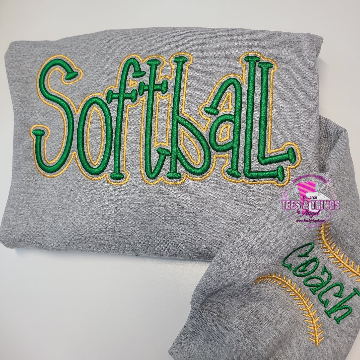 3D Softball 🥎 Embroidered Shirt
