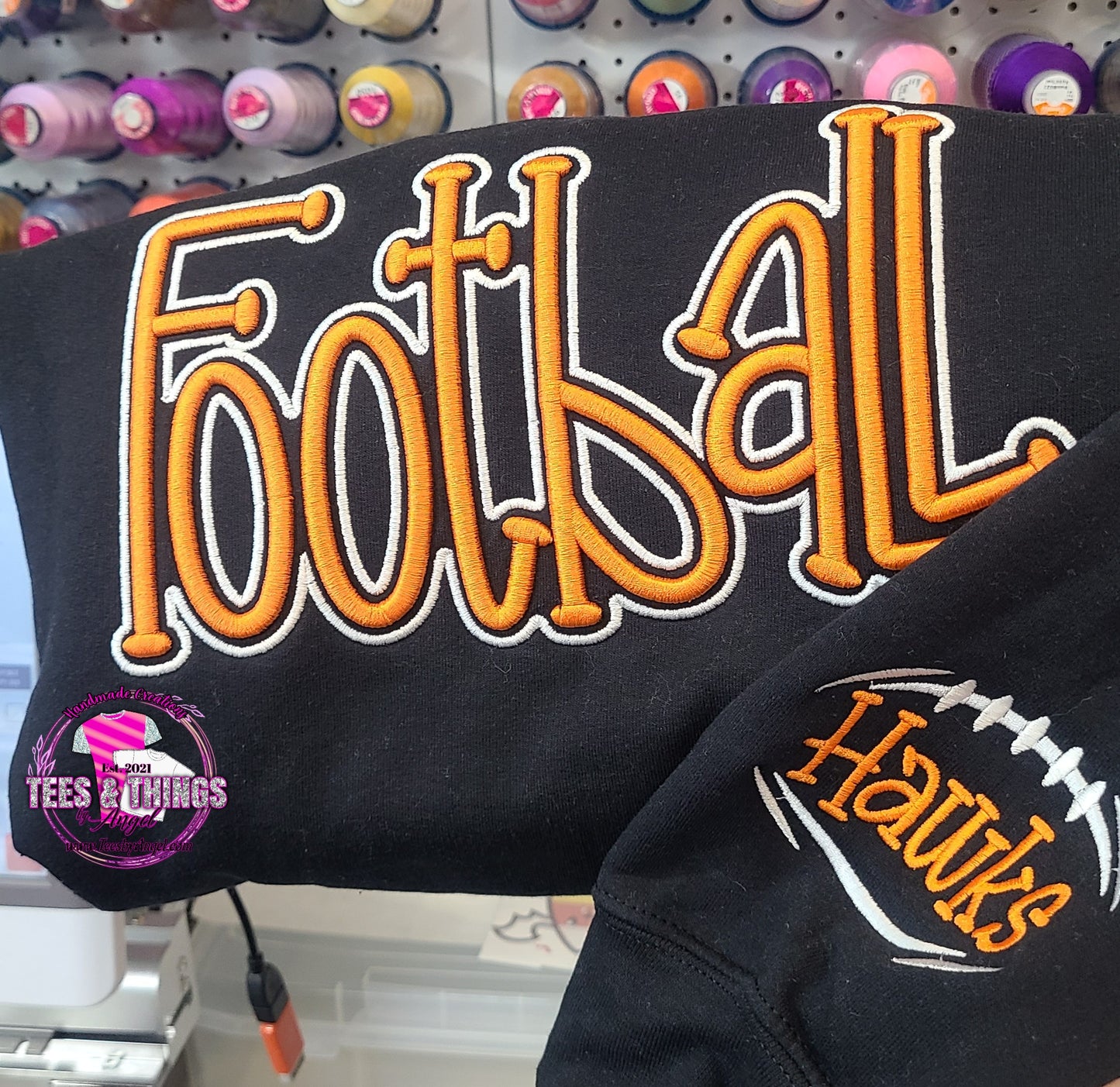 Football 🏈 3D embroidered!