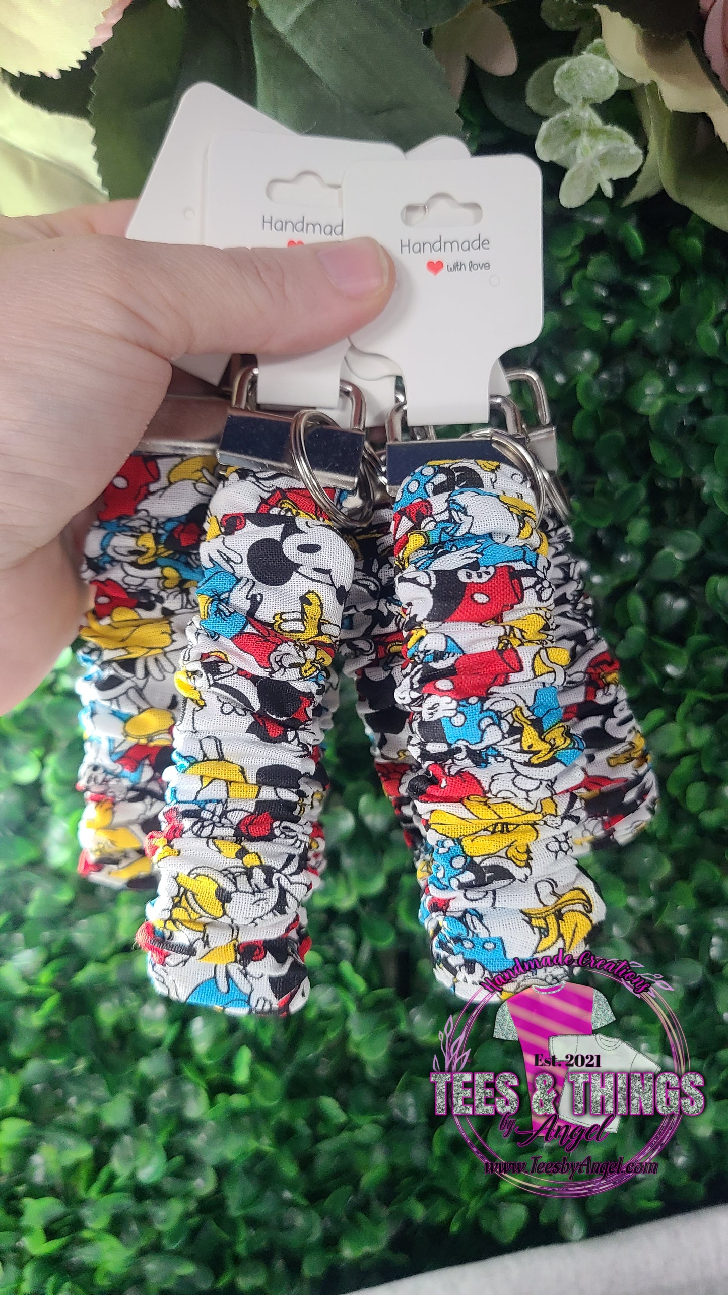 Mickey & Friends Scrunchie Keyfob Wristlet