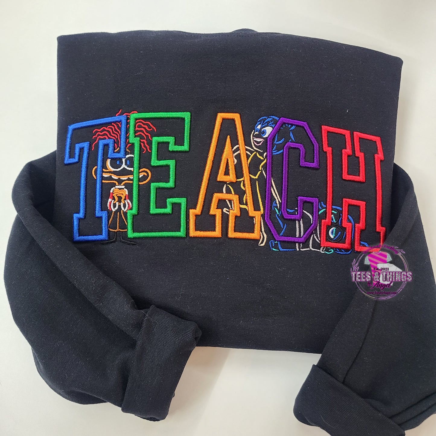 Teach 🩷 Inside Out 3D embroidered.
