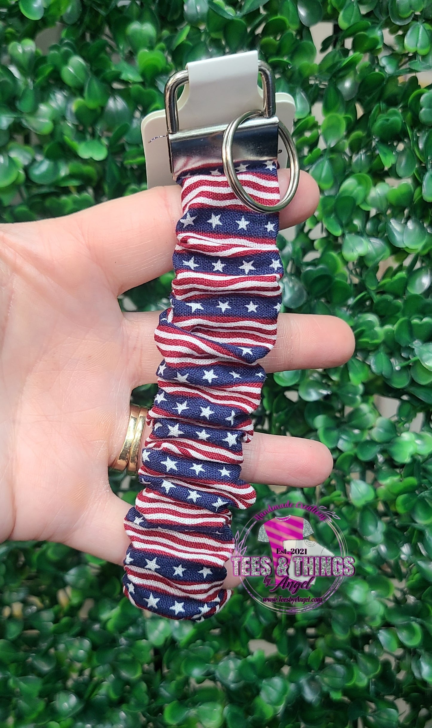 Patriotic 🇺🇸 Scrunchie Keyfob Wristlet