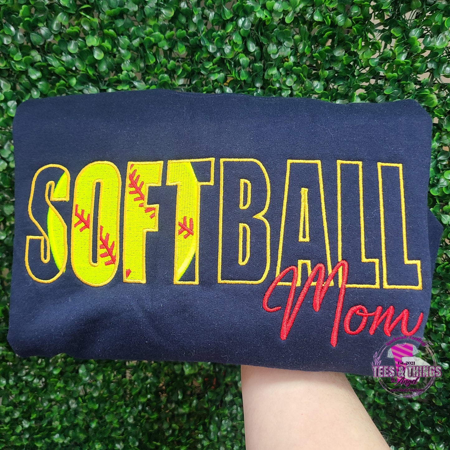Softball 🥎 Embroidered custom sweatshirt!