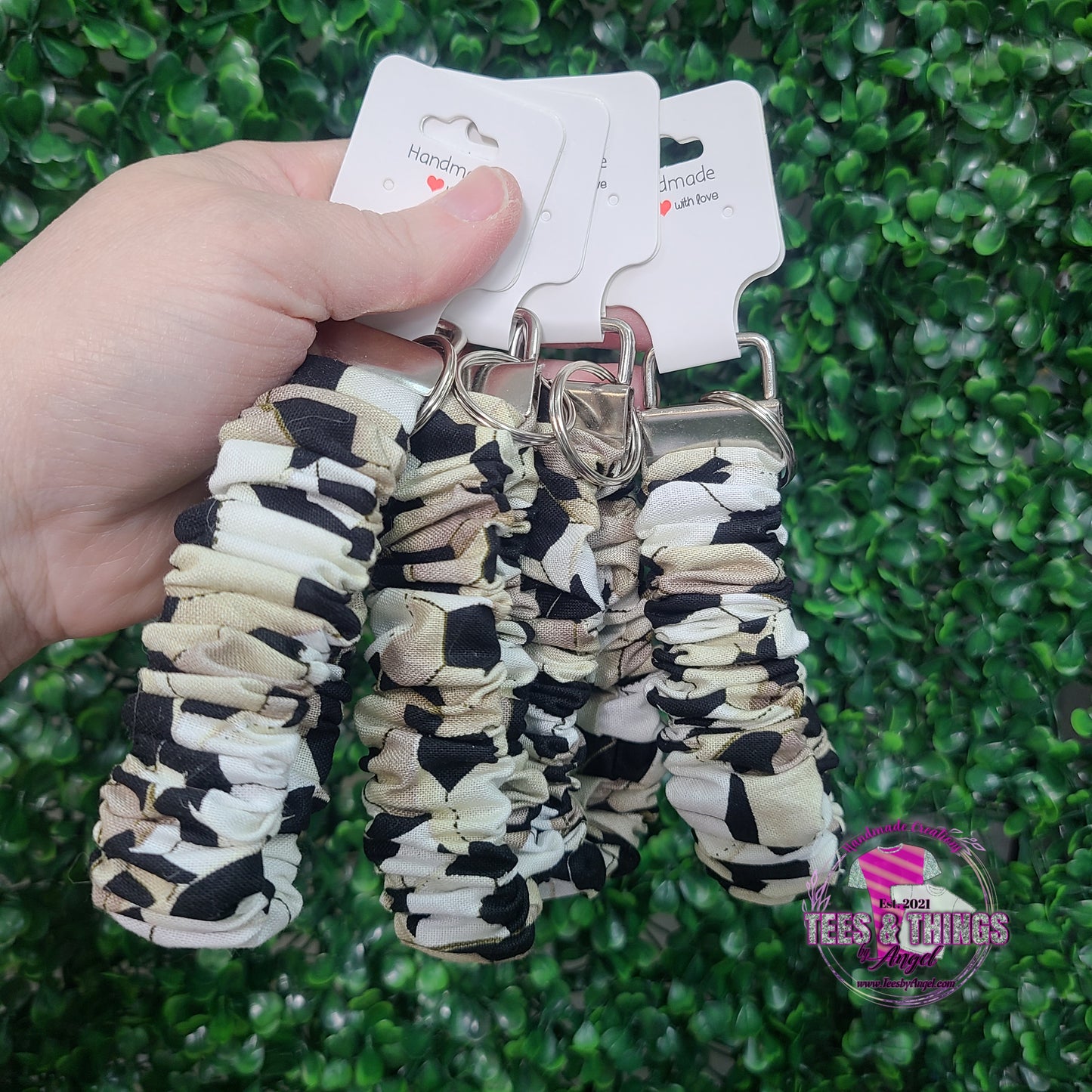 Soccer ⚽️ Scrunchie Keyfob Wristlet