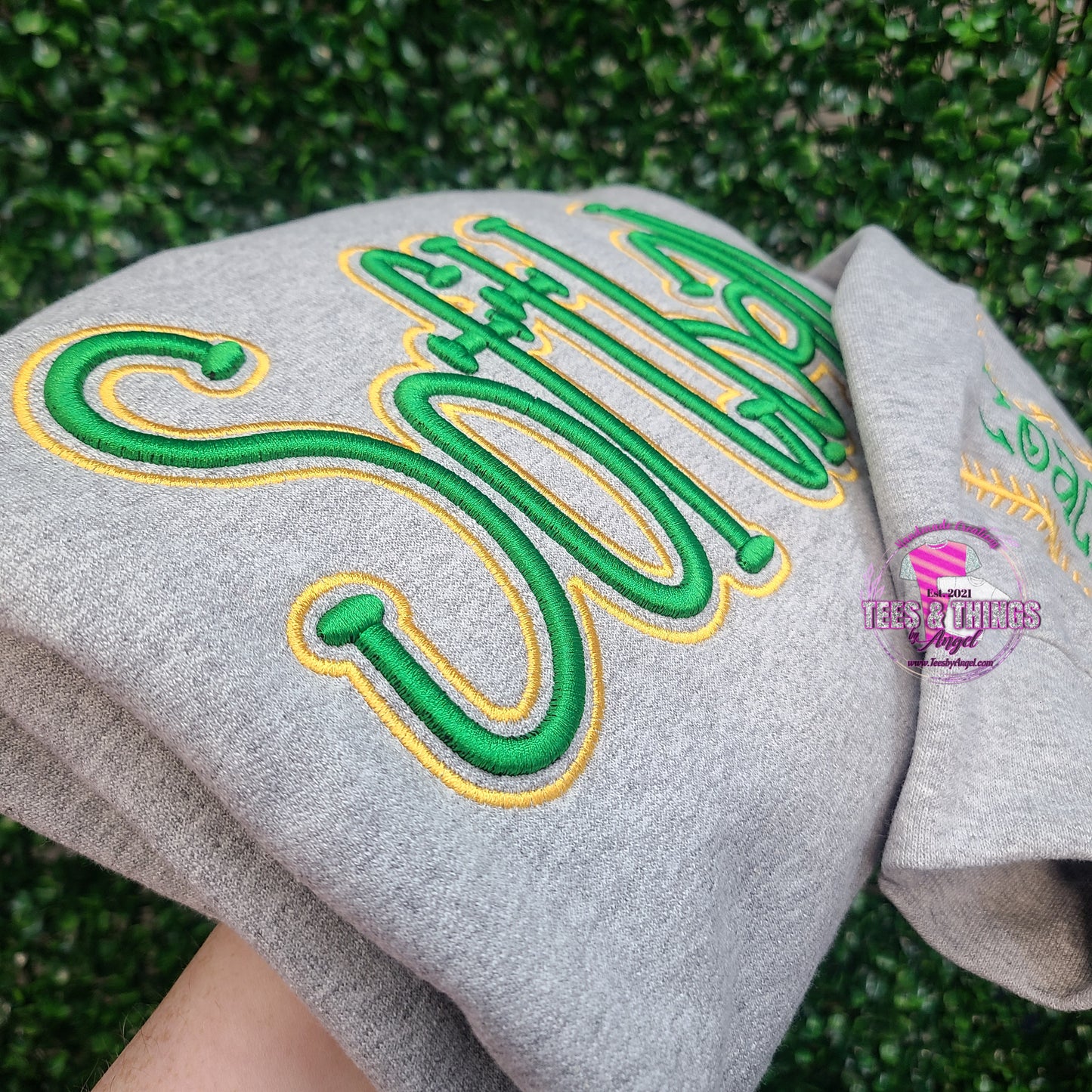 3D Softball 🥎 Embroidered Shirt