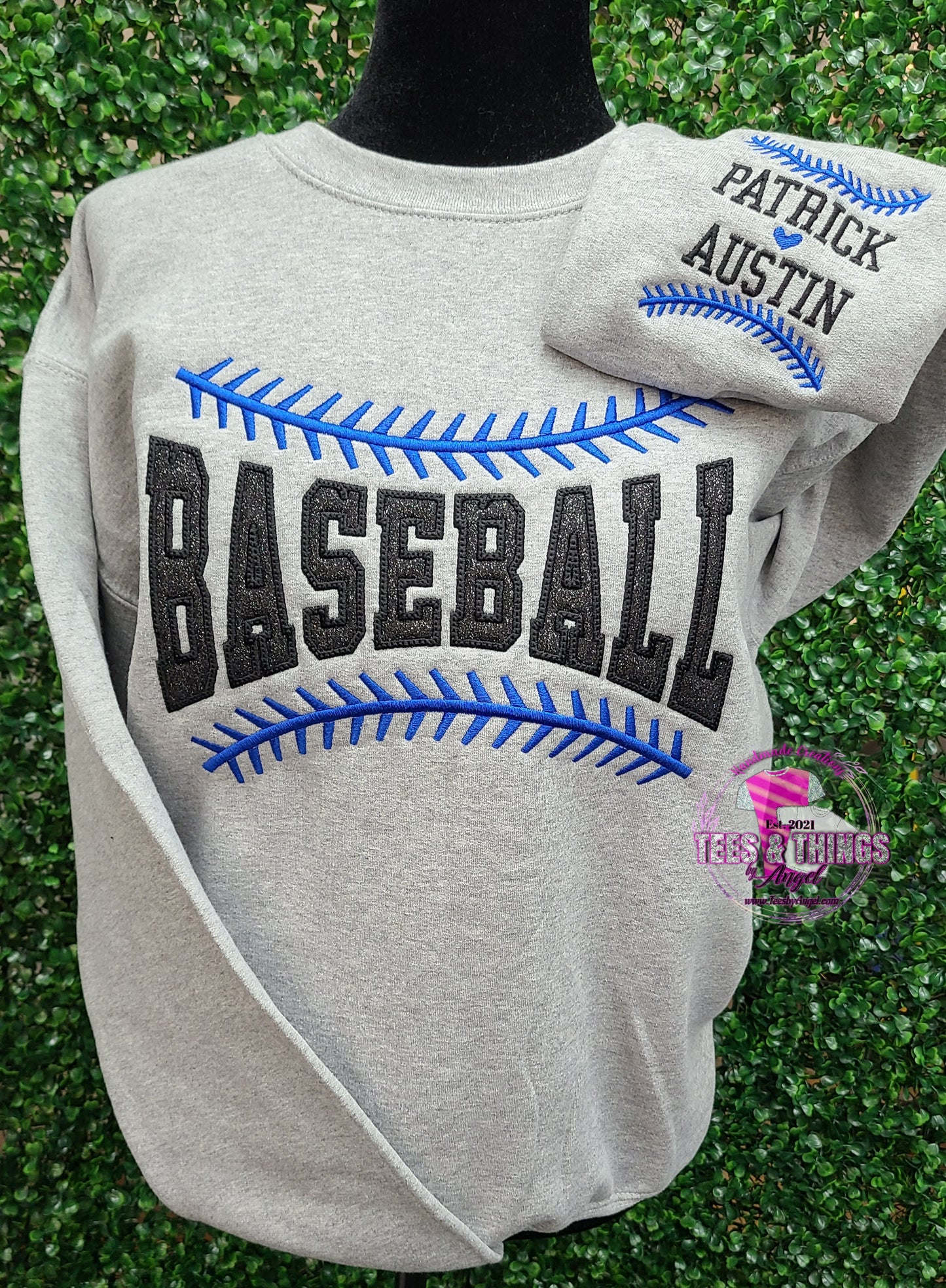 Baseball ⚾️ Stitches & Glitter Sweatshirt