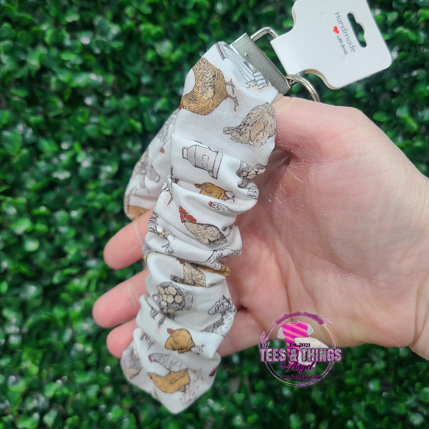 Chicken š Scrunchie Keyfob Wristlet