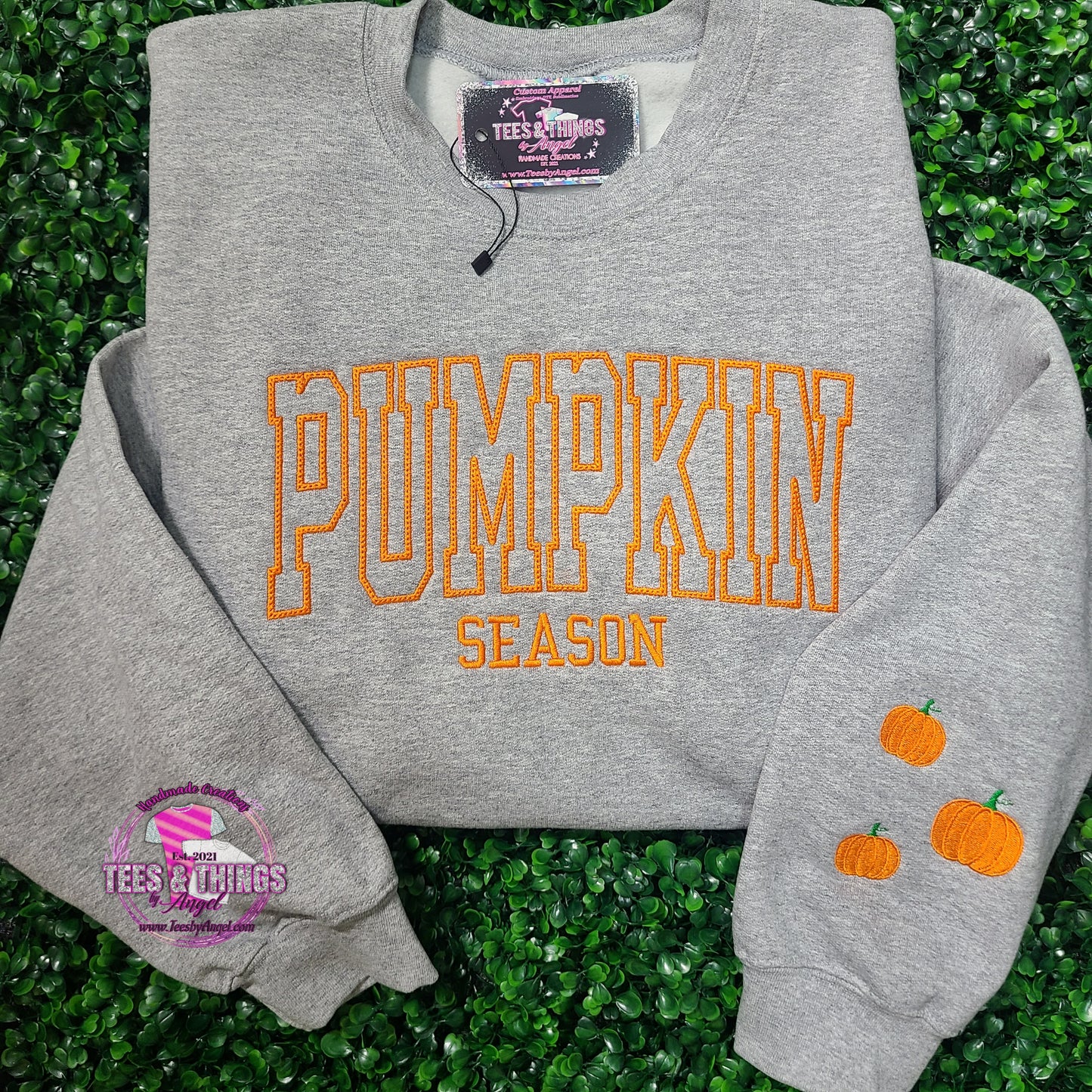 Pumpkin Season 🎃 Embroidered Sweatshirt