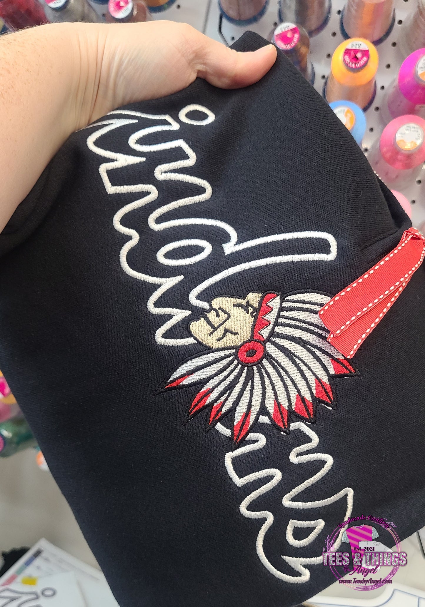 Indians ❤️🖤 1/4 Zip Sweatshirt!