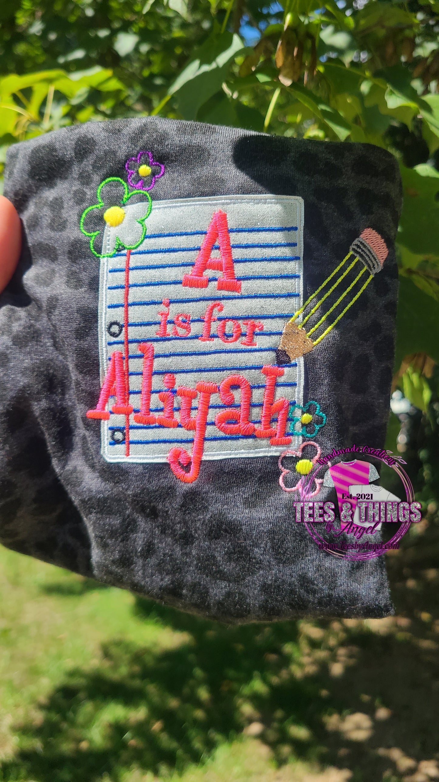 Custom name Paper & Pencil shirt. ✏️ 💐