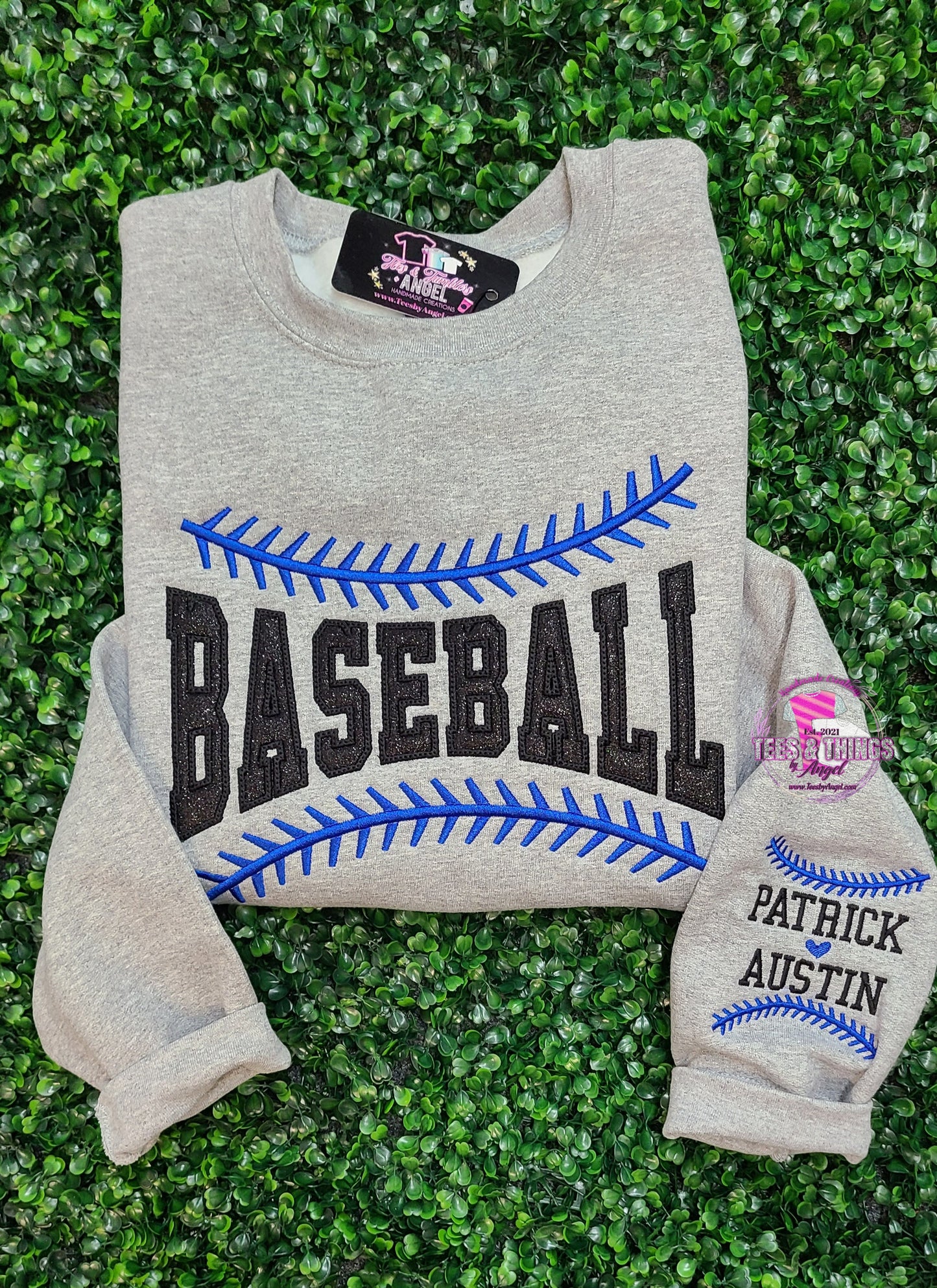 Baseball ⚾️ Stitches & Glitter Sweatshirt
