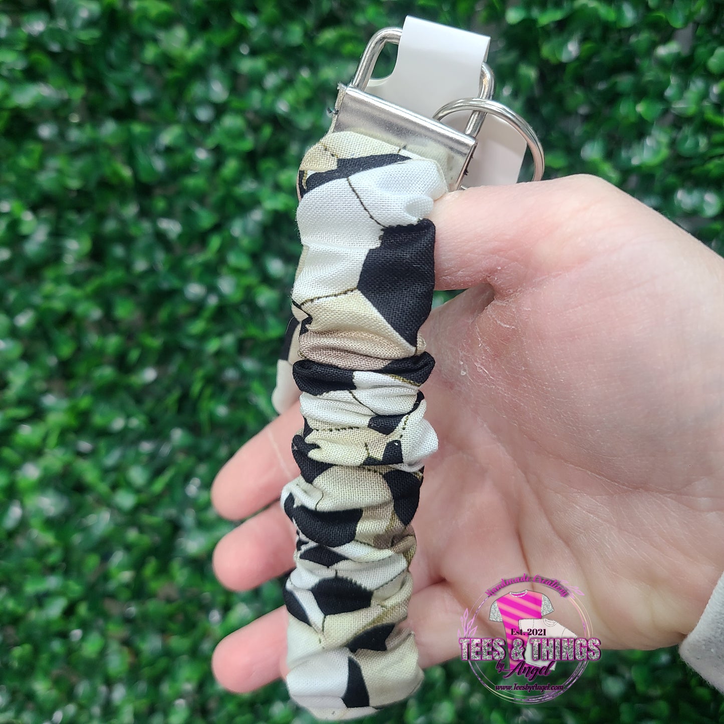 Soccer ⚽️ Scrunchie Keyfob Wristlet