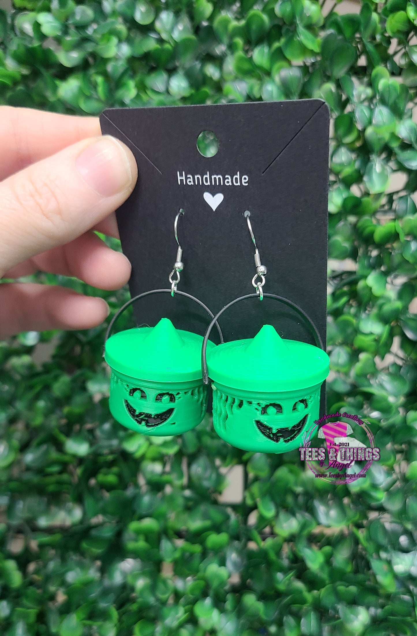 Witch Boo Bucket Earrings