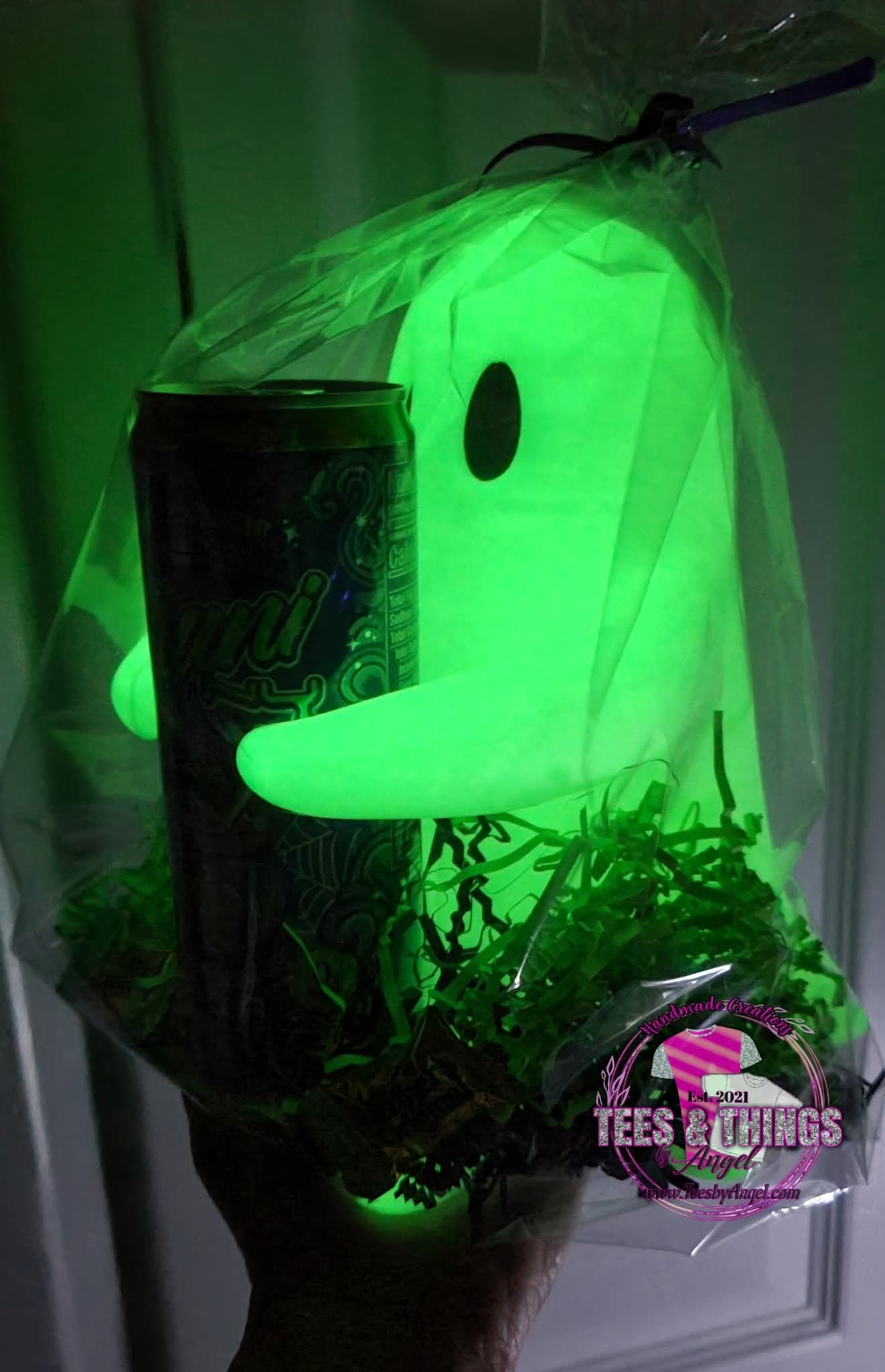 Glow in the Dark Ghost Can Holder. 👻