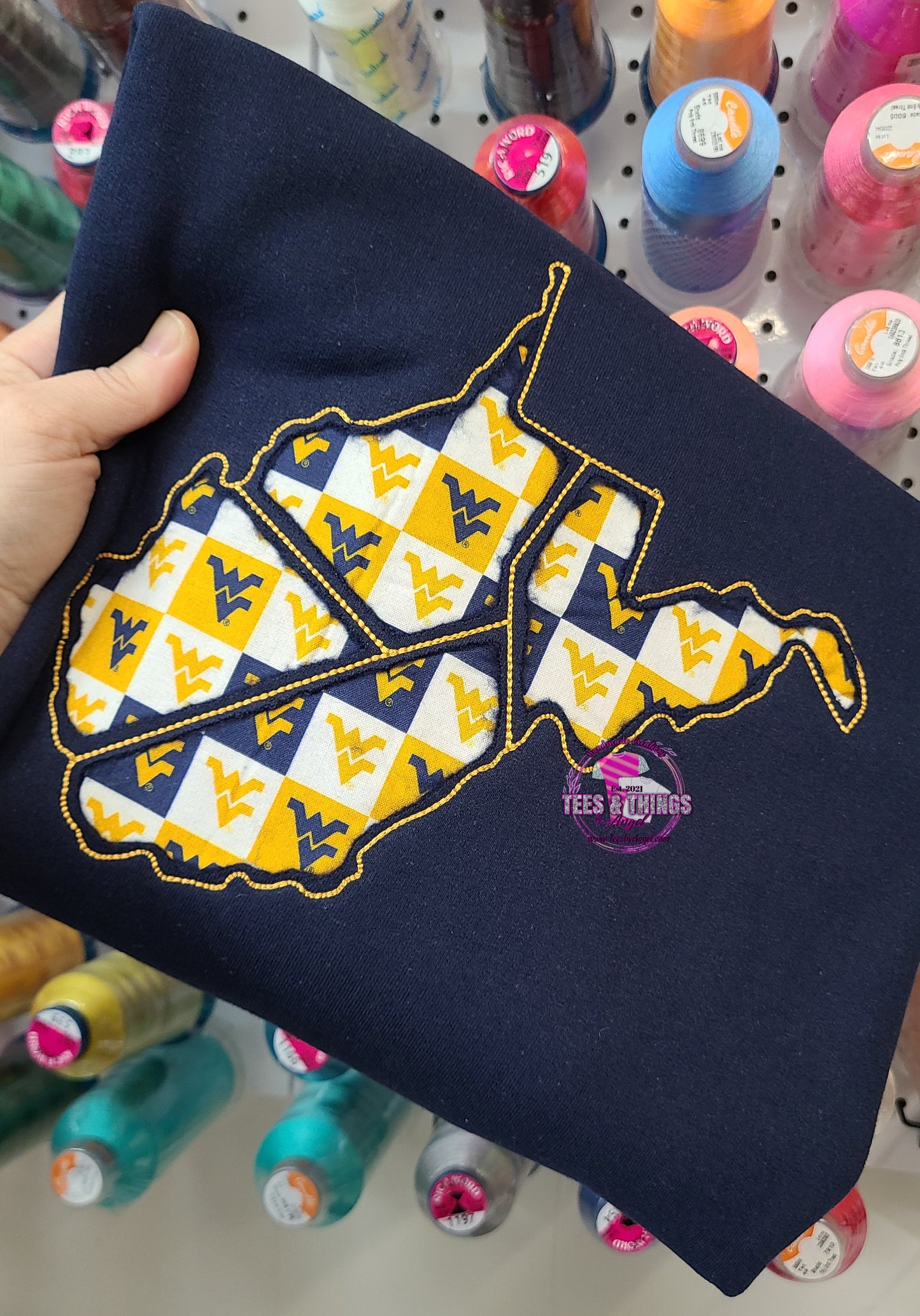 WV Silhouette embroidered sweatshirt 💙💛💙💛