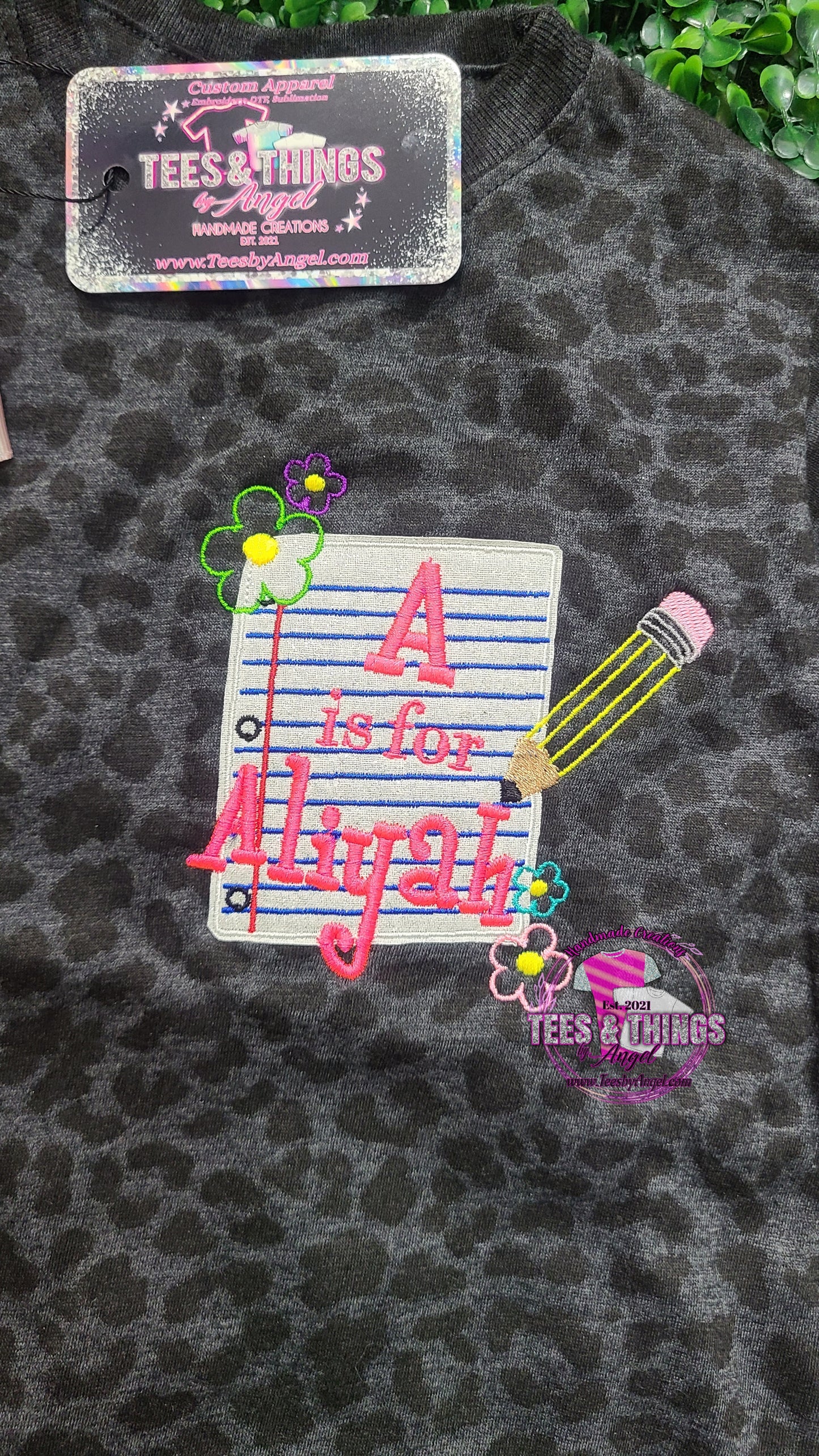 Custom name Paper & Pencil shirt. ✏️ 💐
