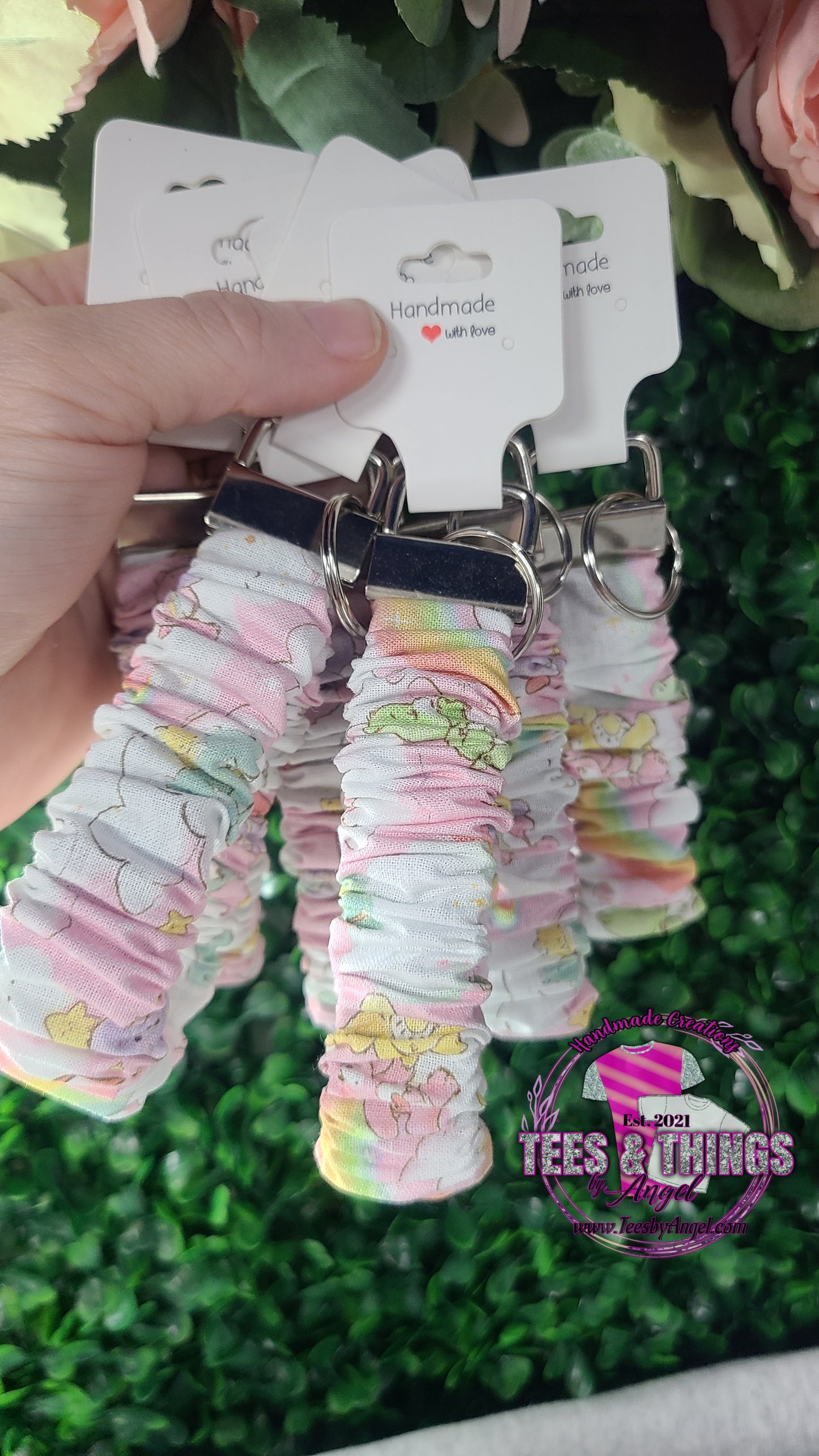 Care Bears Scrunchie Keyfob Wristlet 🩷