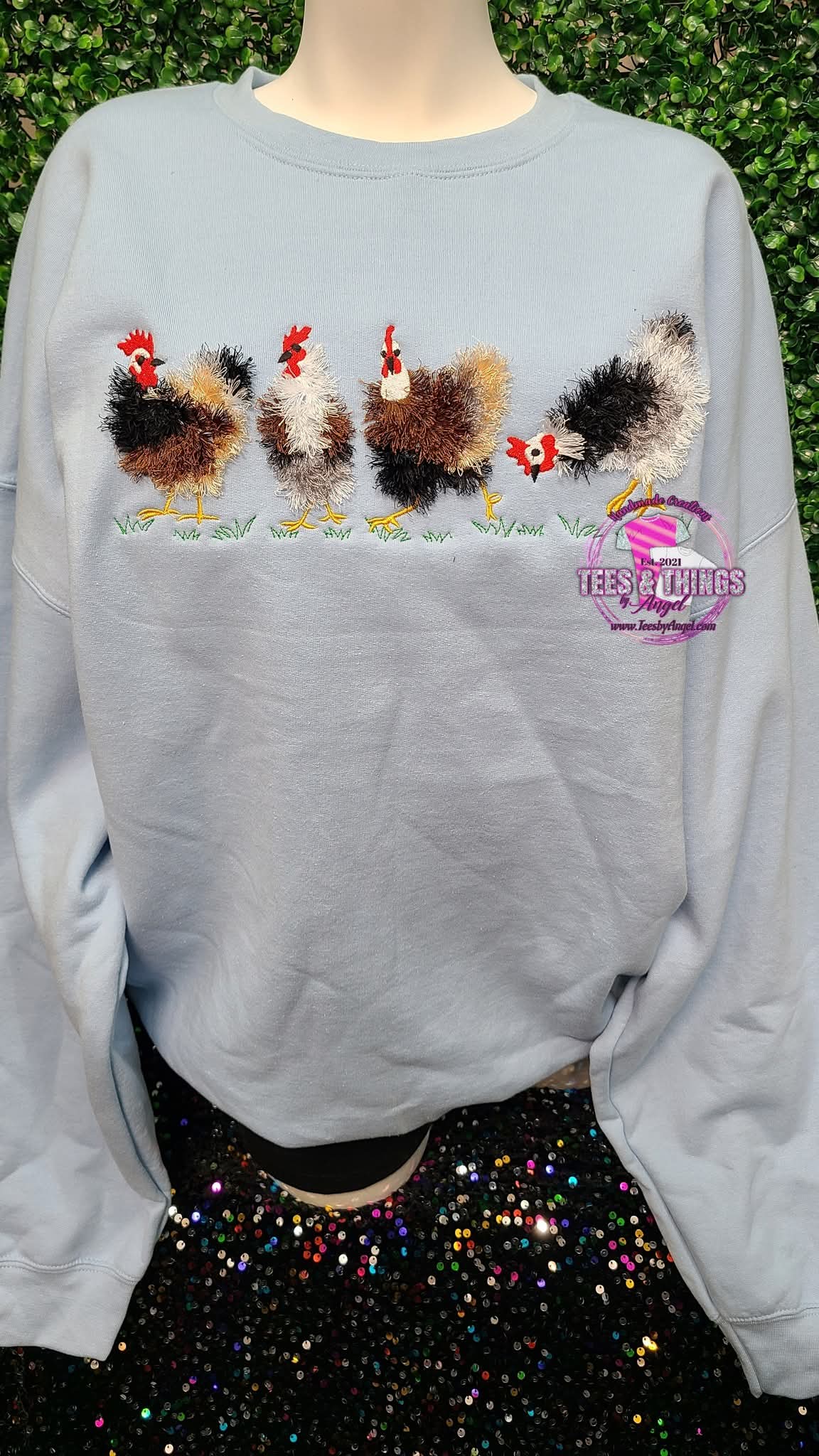 Fringed Chicken Sweatshirt 🐔