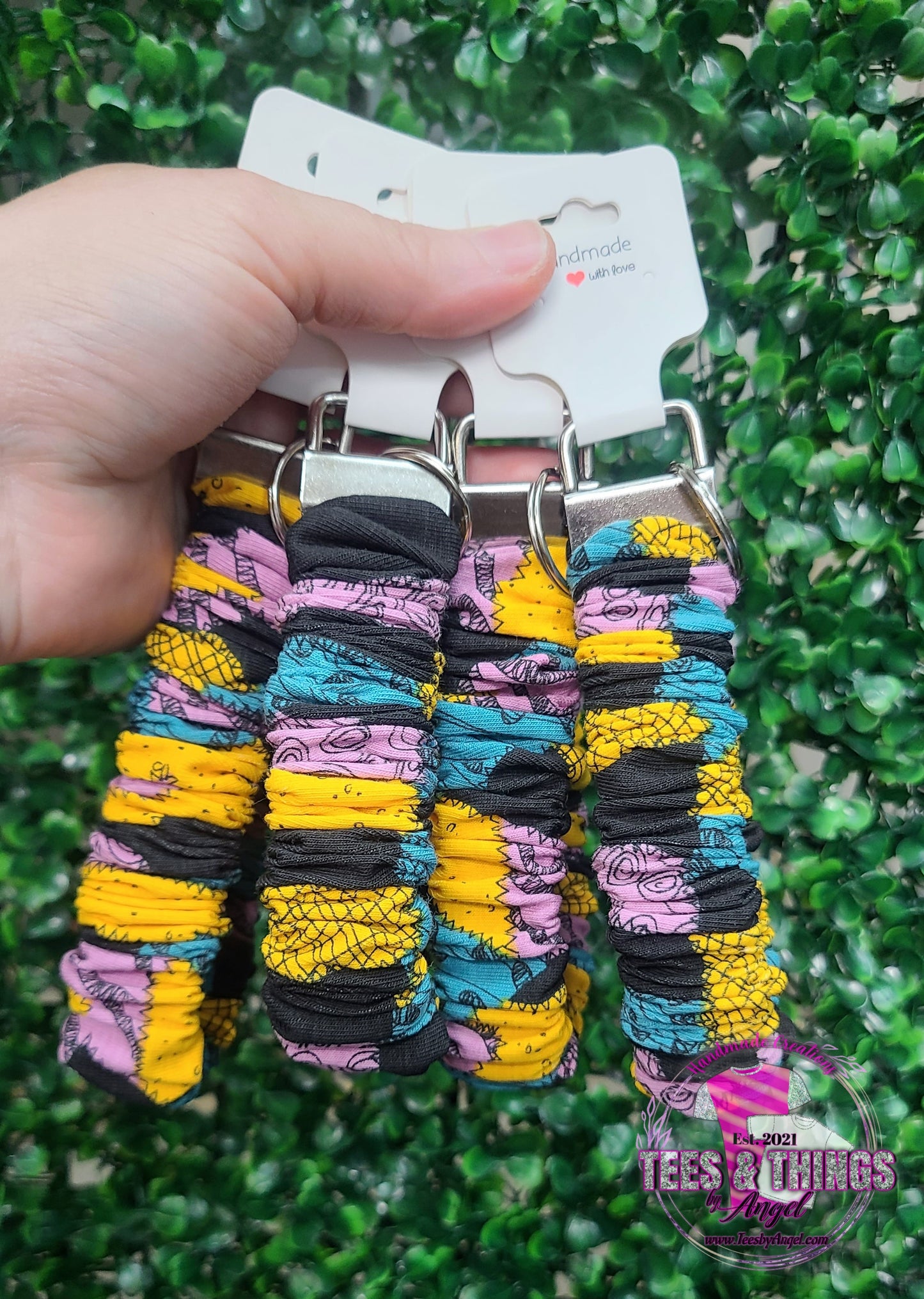 NBC Sally's Dress Scrunchie Keyfob Wristlet