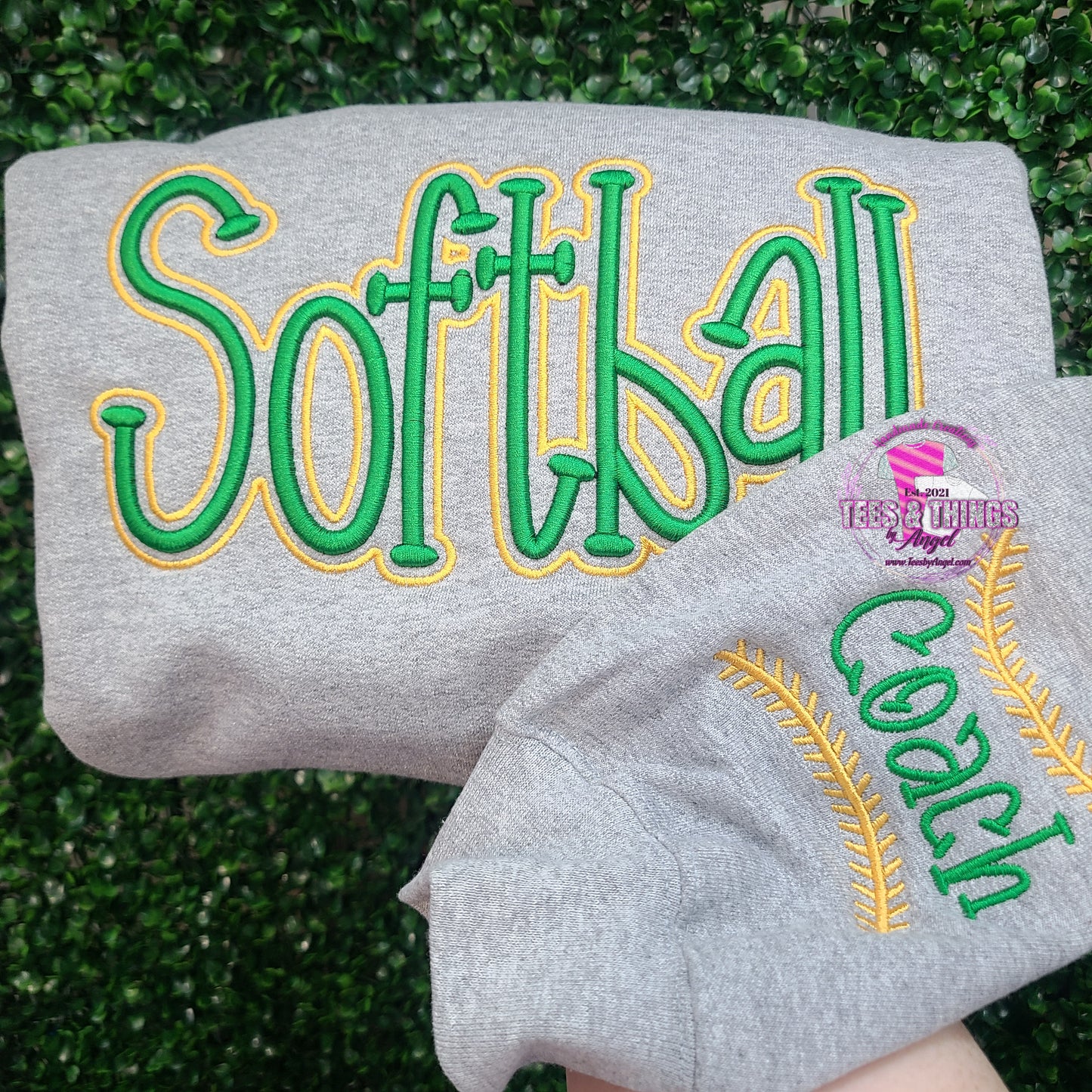 3D Softball 🥎 Embroidered Shirt