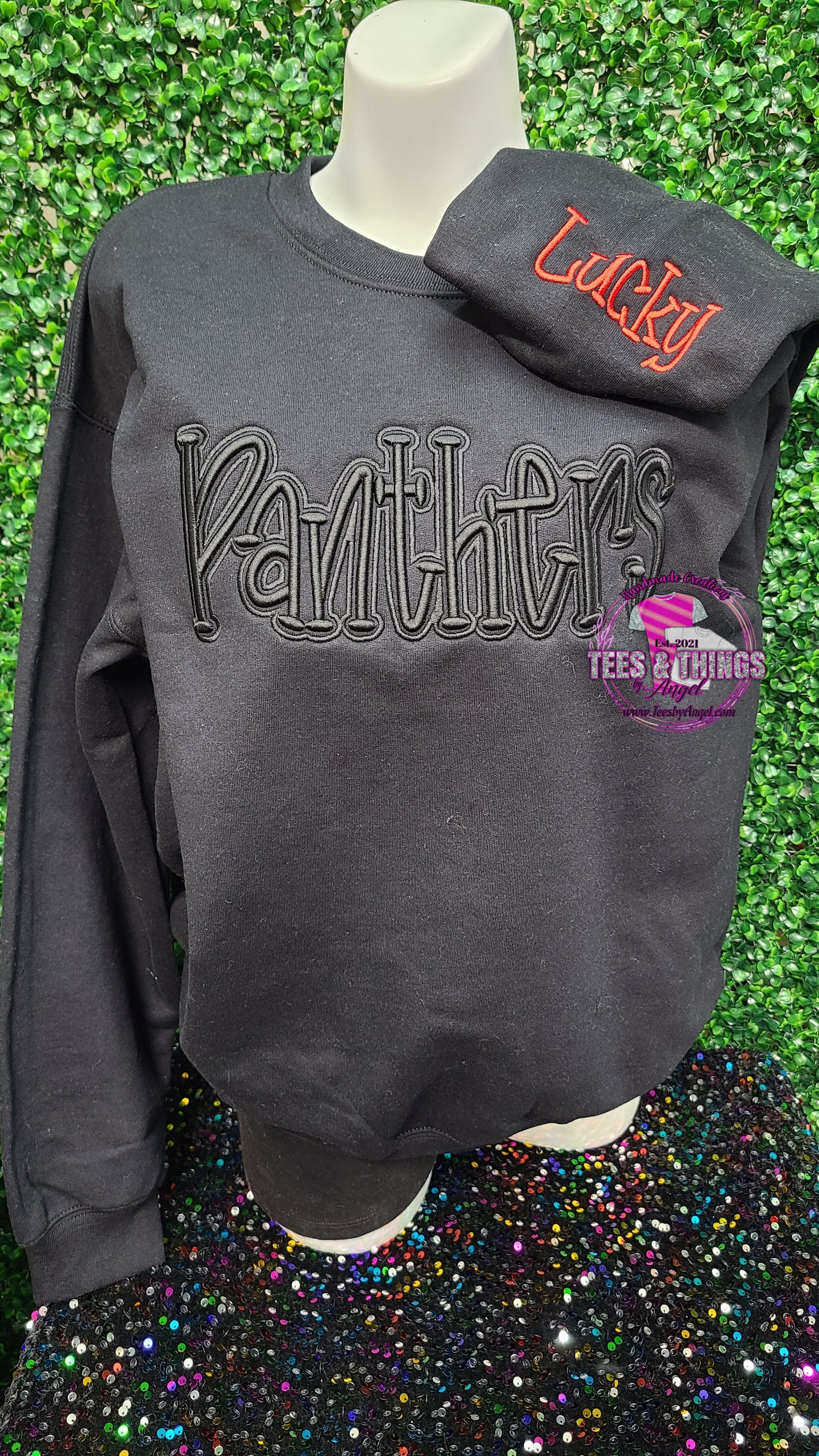 Panthers 3D Embroidery