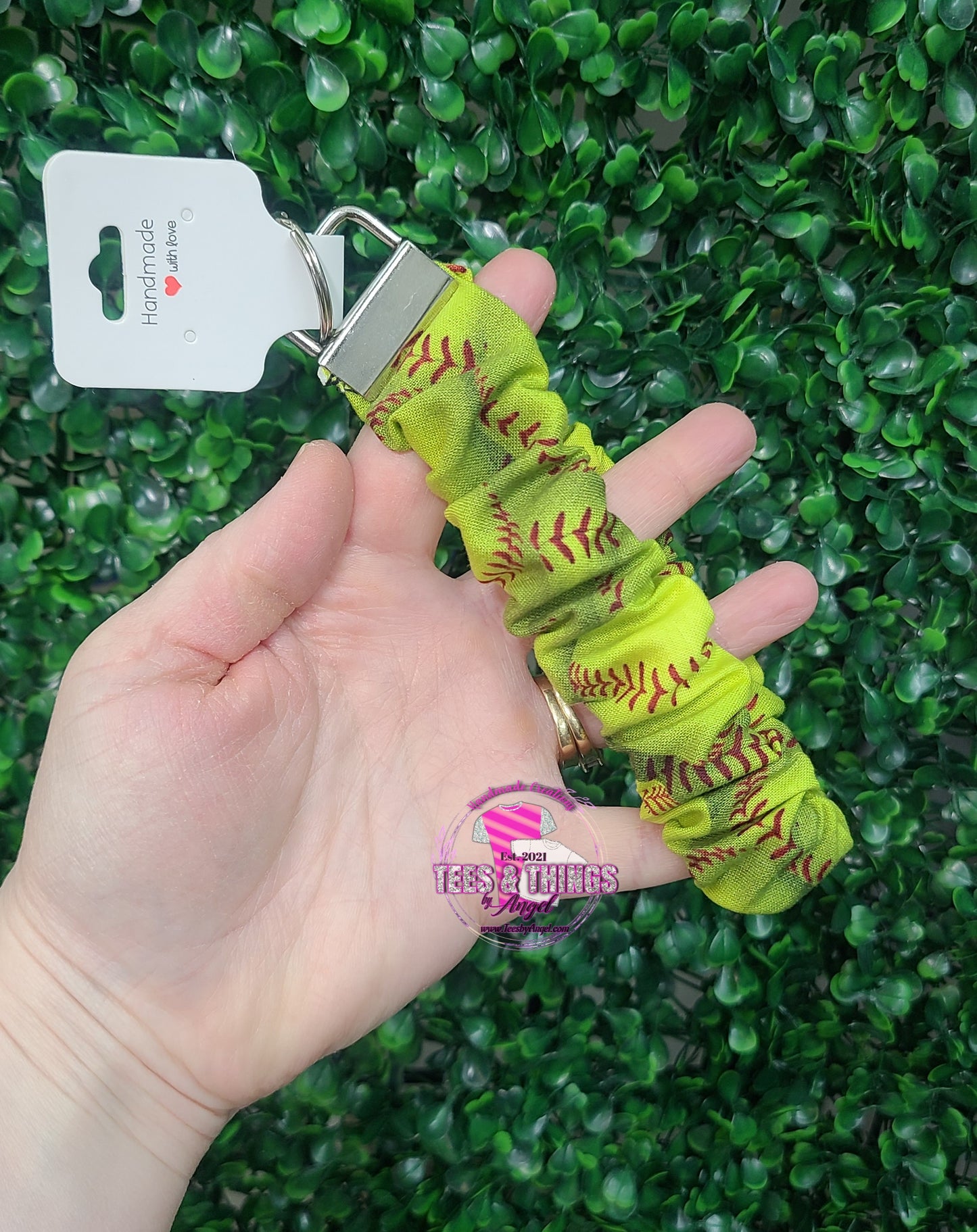 Softball 🥎 Scrunchie Keyfob Wristlet