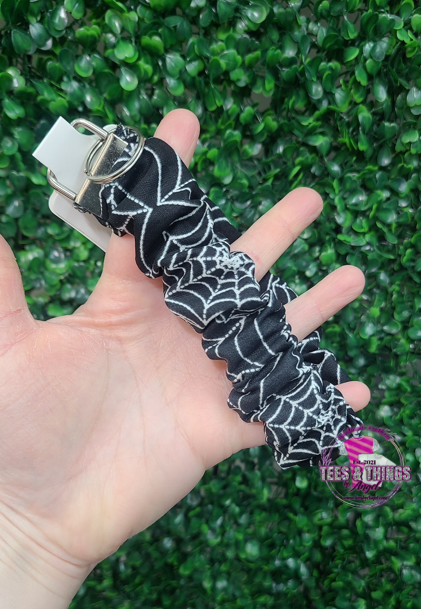 Spiderweb 🕸 Scrunchie Keyfob Wristlet